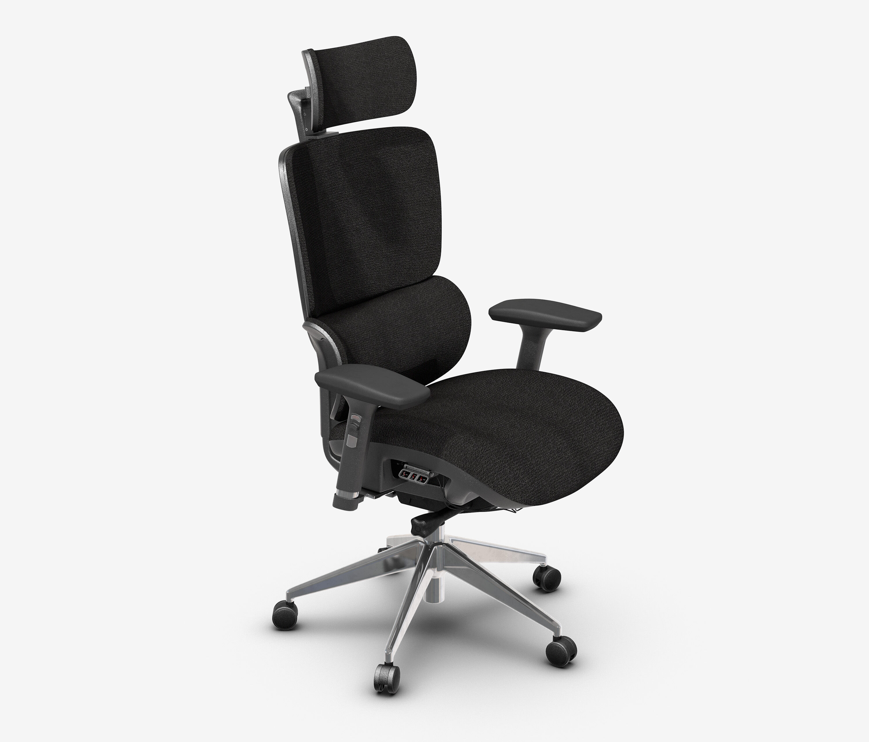 Bürodrehstuhl Senta FX Polster Niedrig Schwarz Silber