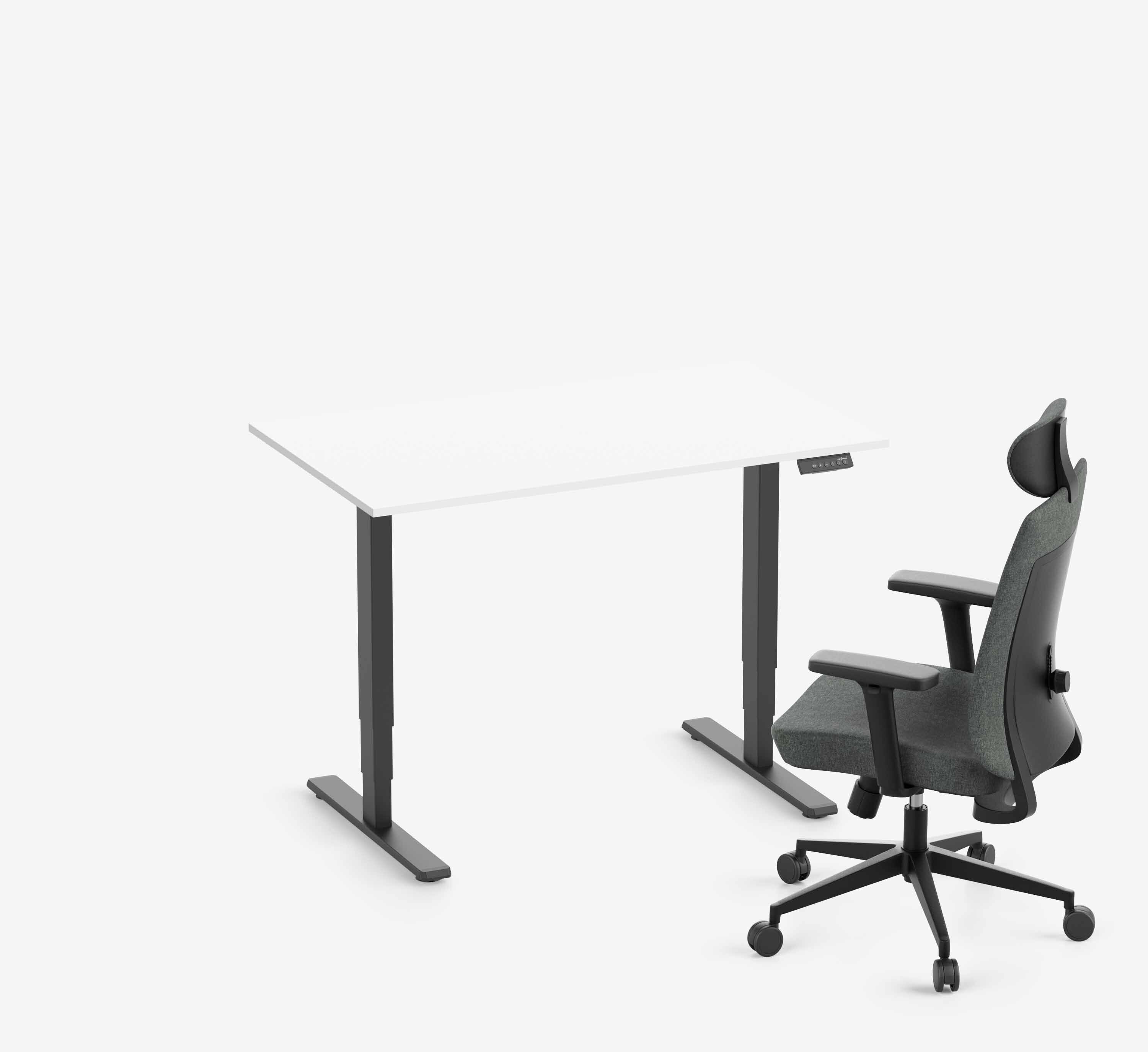 FOKUS + Stuhl Schwarz Topweiß Normal 1200 x 70 x 19 mm