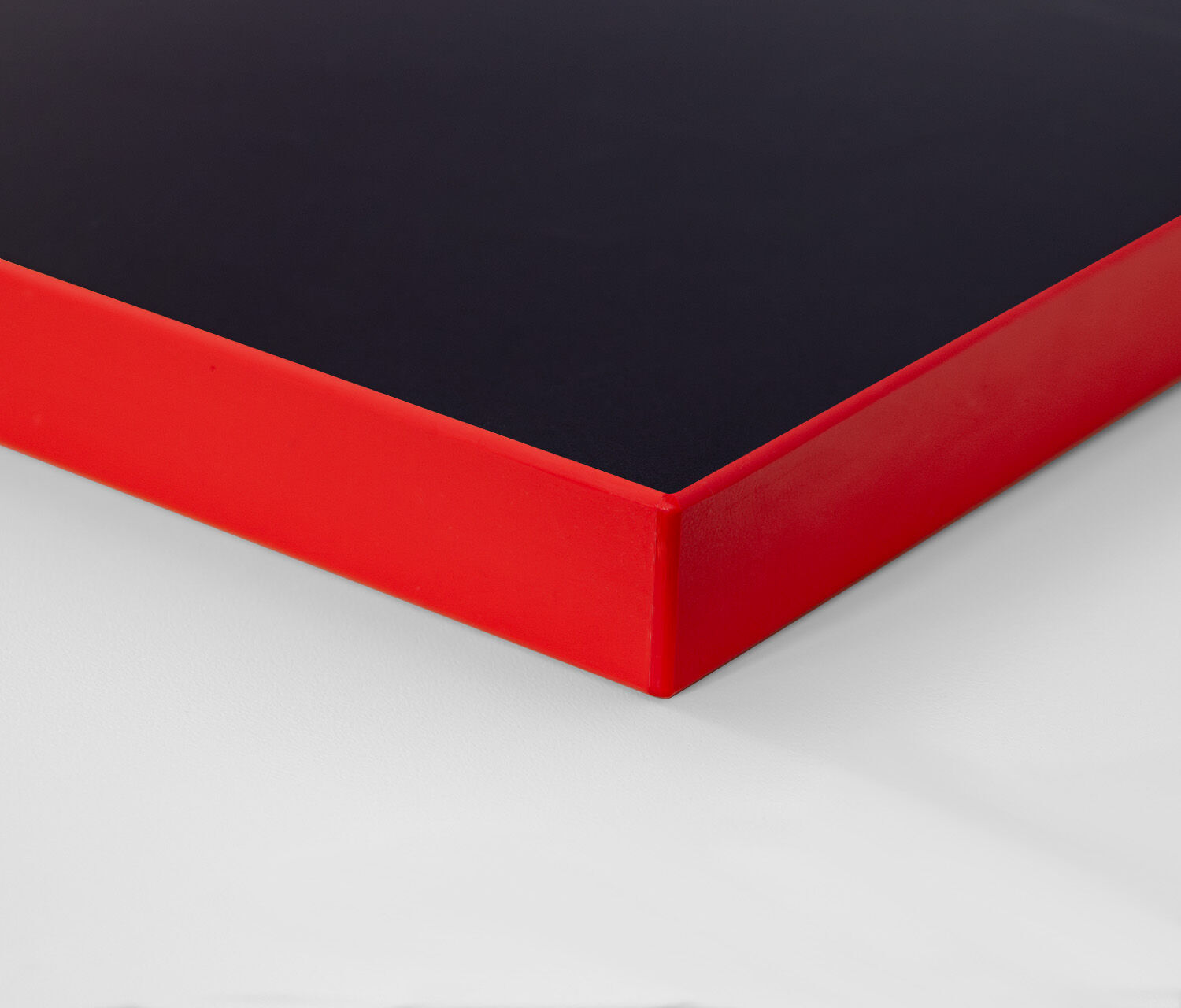 Gaming Tischplatte Rechteck, Schwarz, Klassik, 1400 x 800 x 19 mm, Kante Fire Red