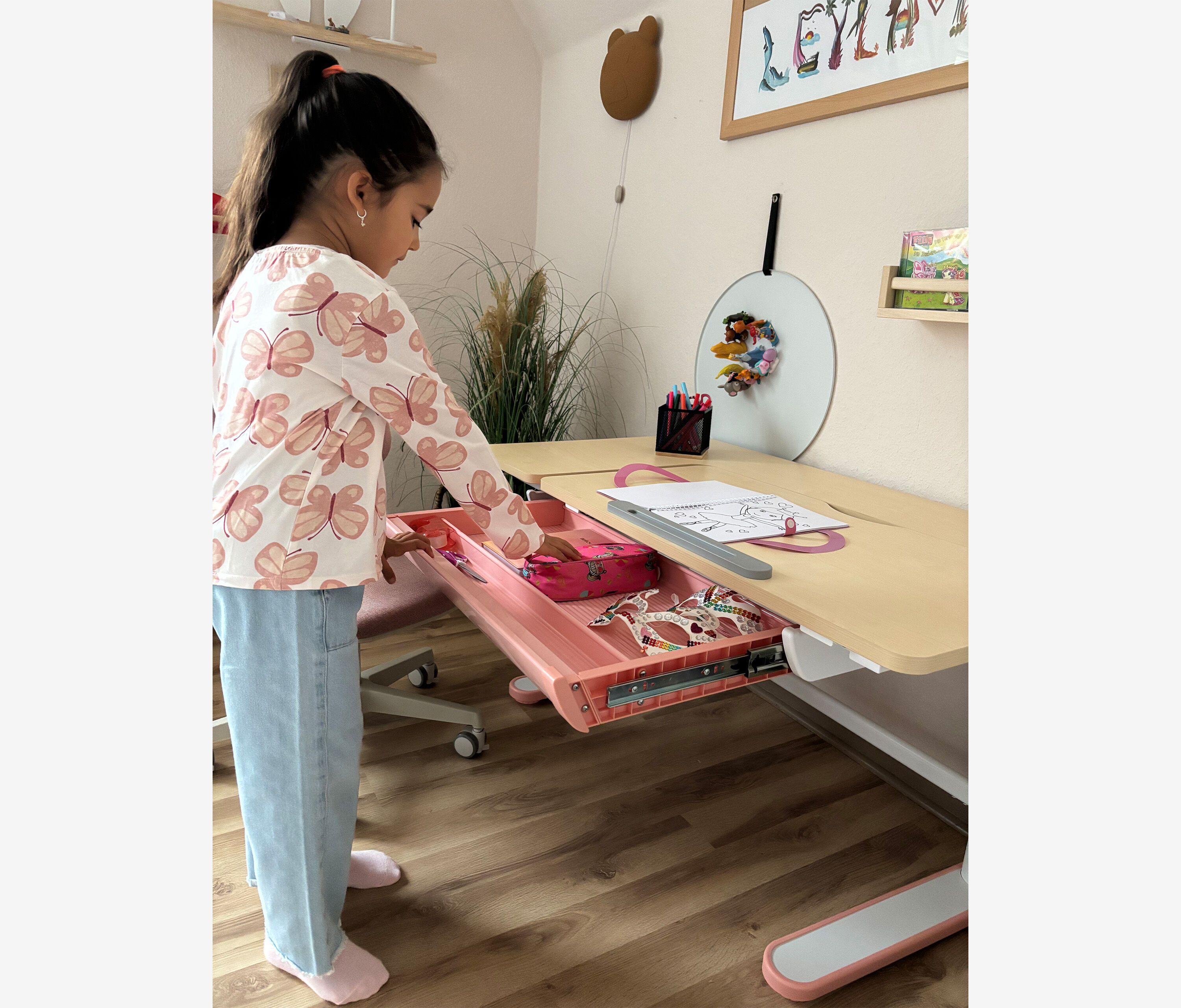 Kinderschreibtisch Blau