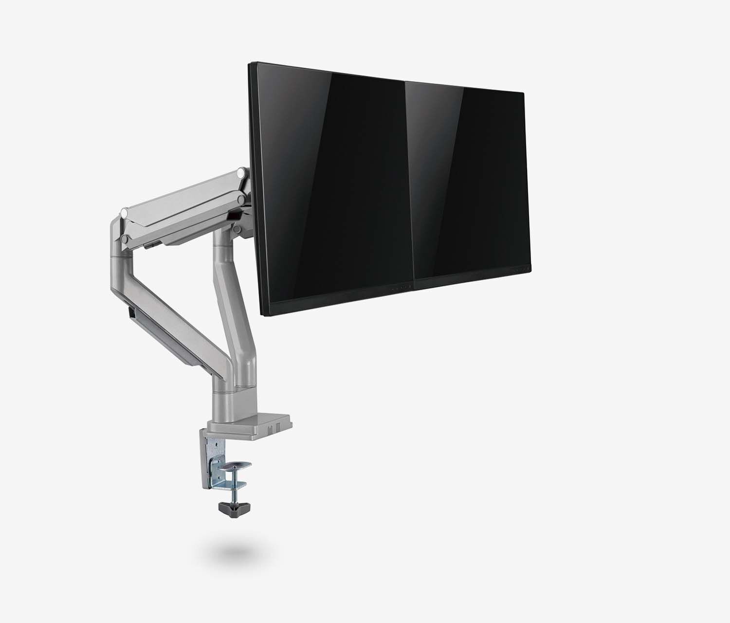 Dual Gasdruck Monitorarm - silber