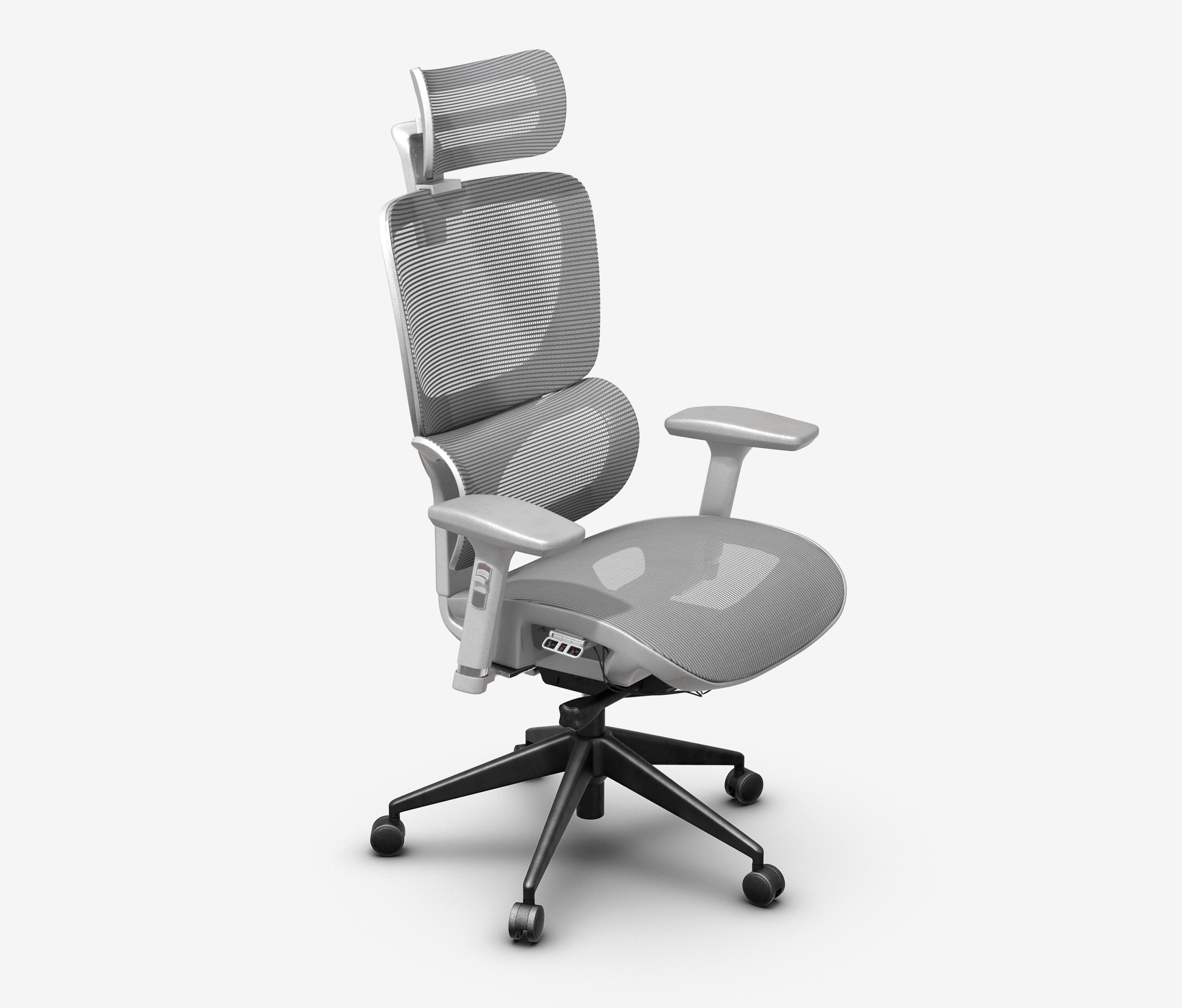 Bürodrehstuhl SENTA FX Mesh Niedrig Grau Schwarz