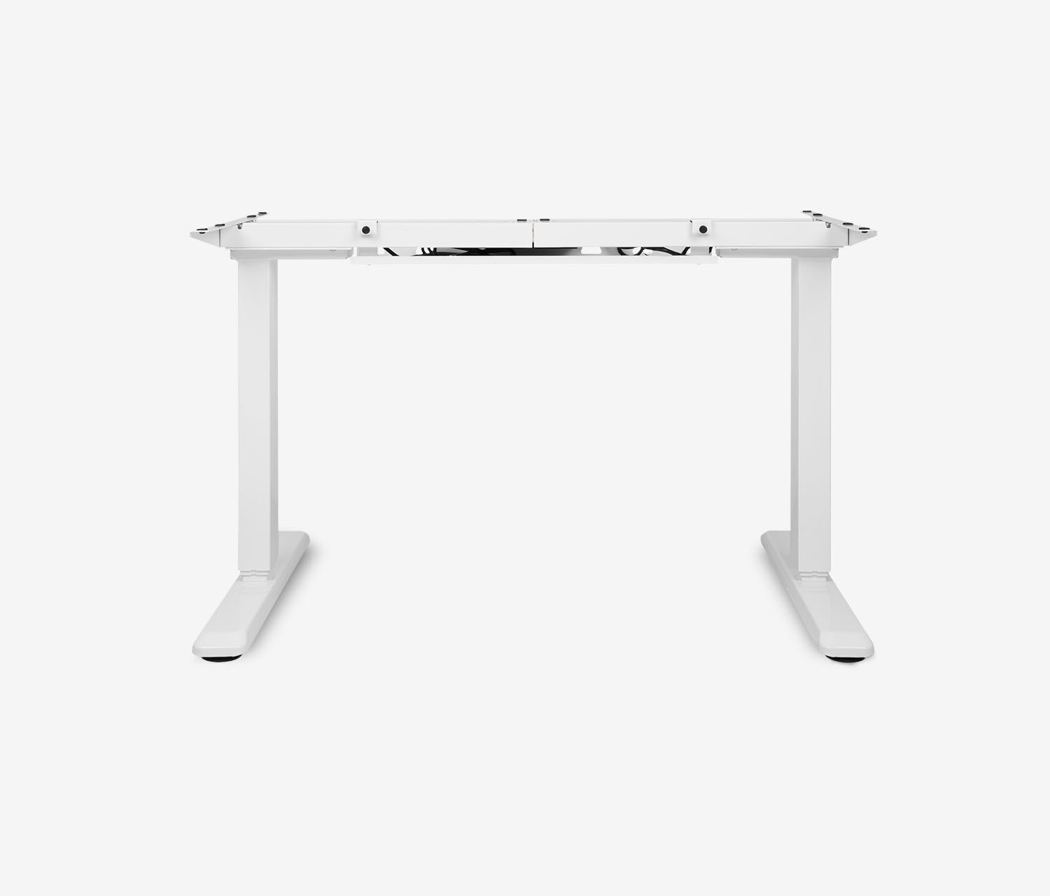 PRIMUS Freiformschreibtisch, Gestell Weiß 1600 x 800/1000 x 25 mm Lichtgrau, Ausführung Links