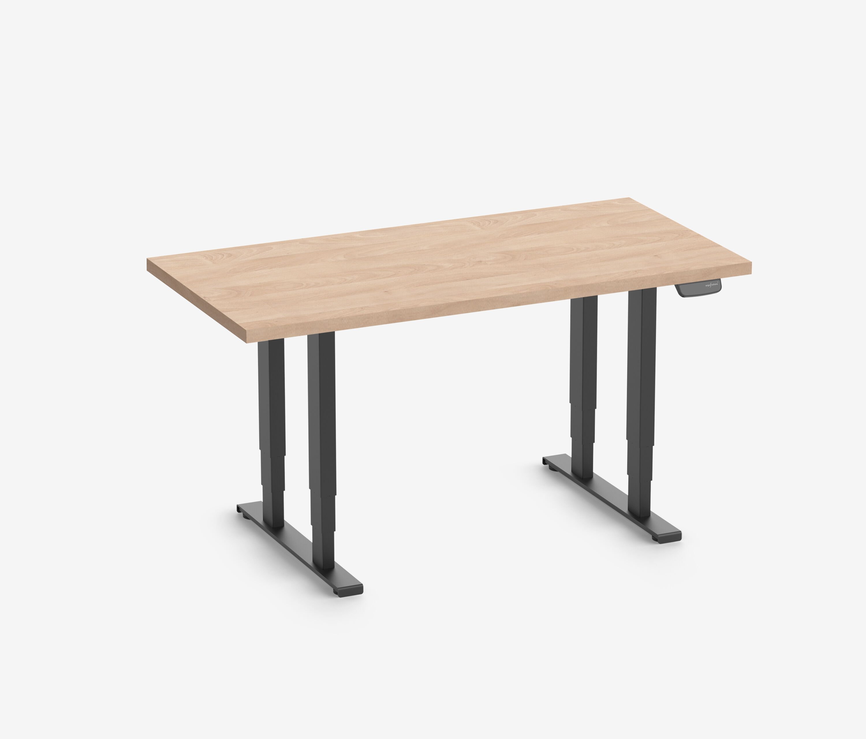 PRIMUS Schwerlasttisch, 1600 x 800 mm Schwarz Buchen Echtholzplatte