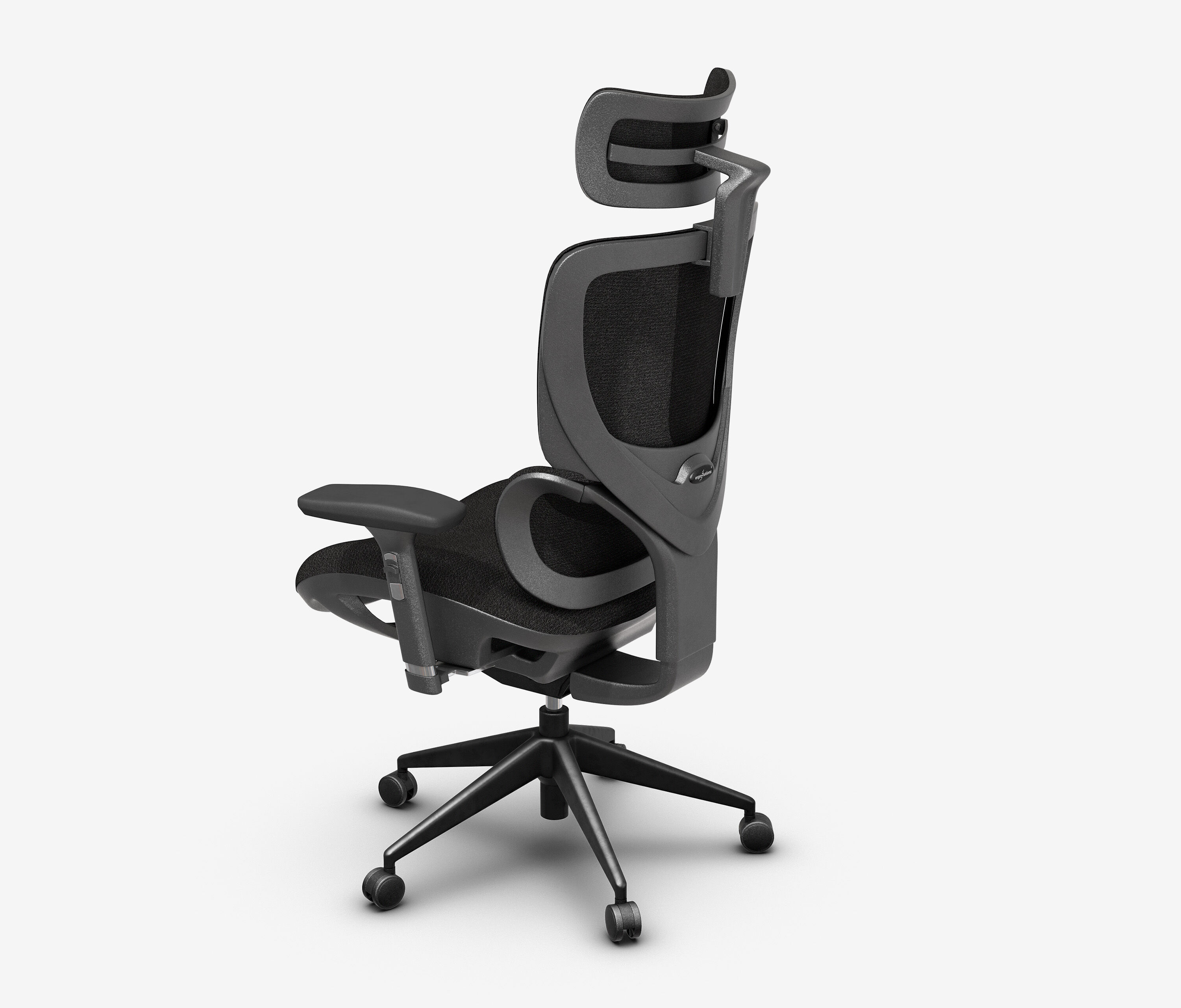 Bürodrehstuhl Senta FX Polster Niedrig Schwarz Schwarz