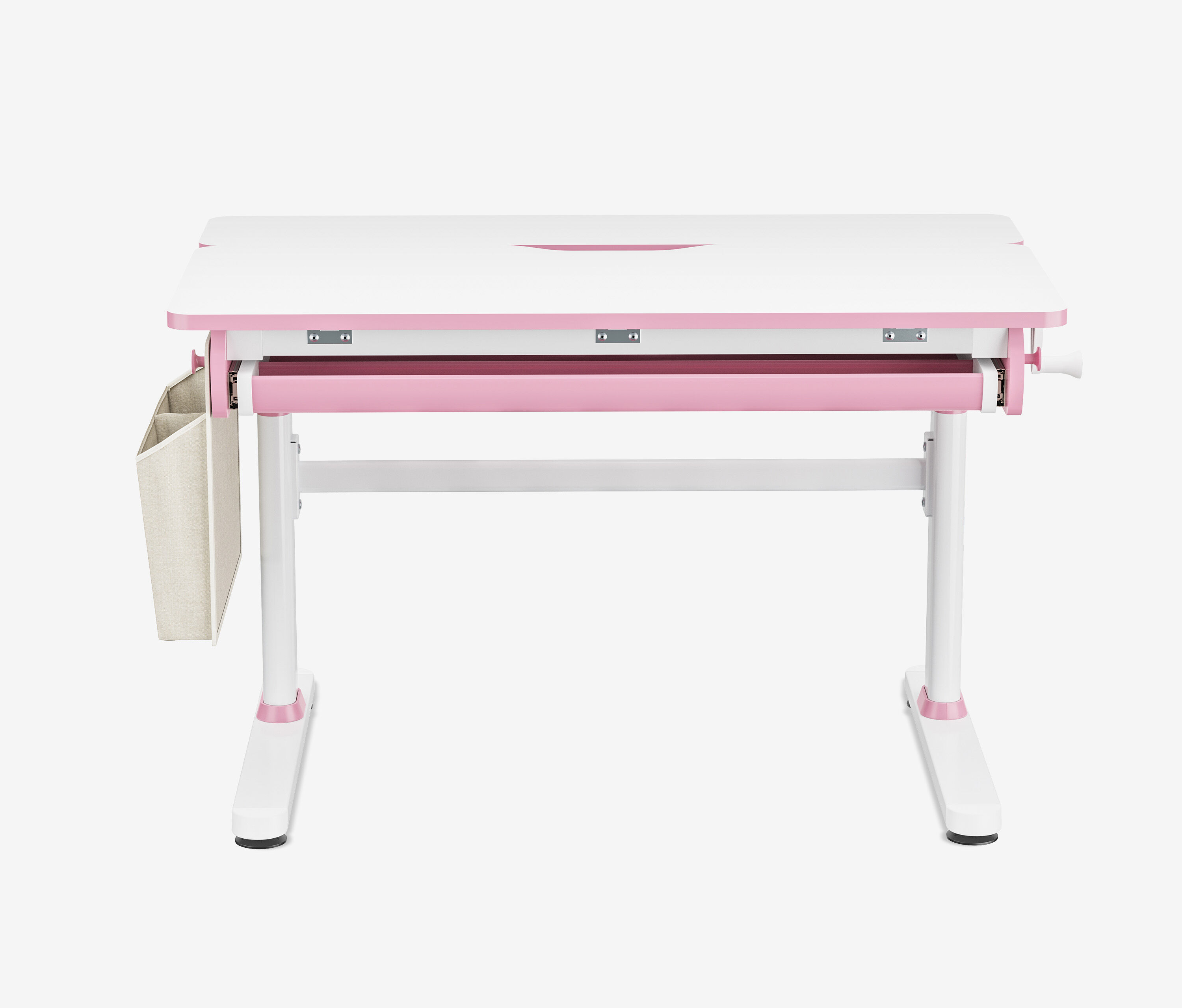 Kinderschreibtisch manuell höhenverstellbar Pink