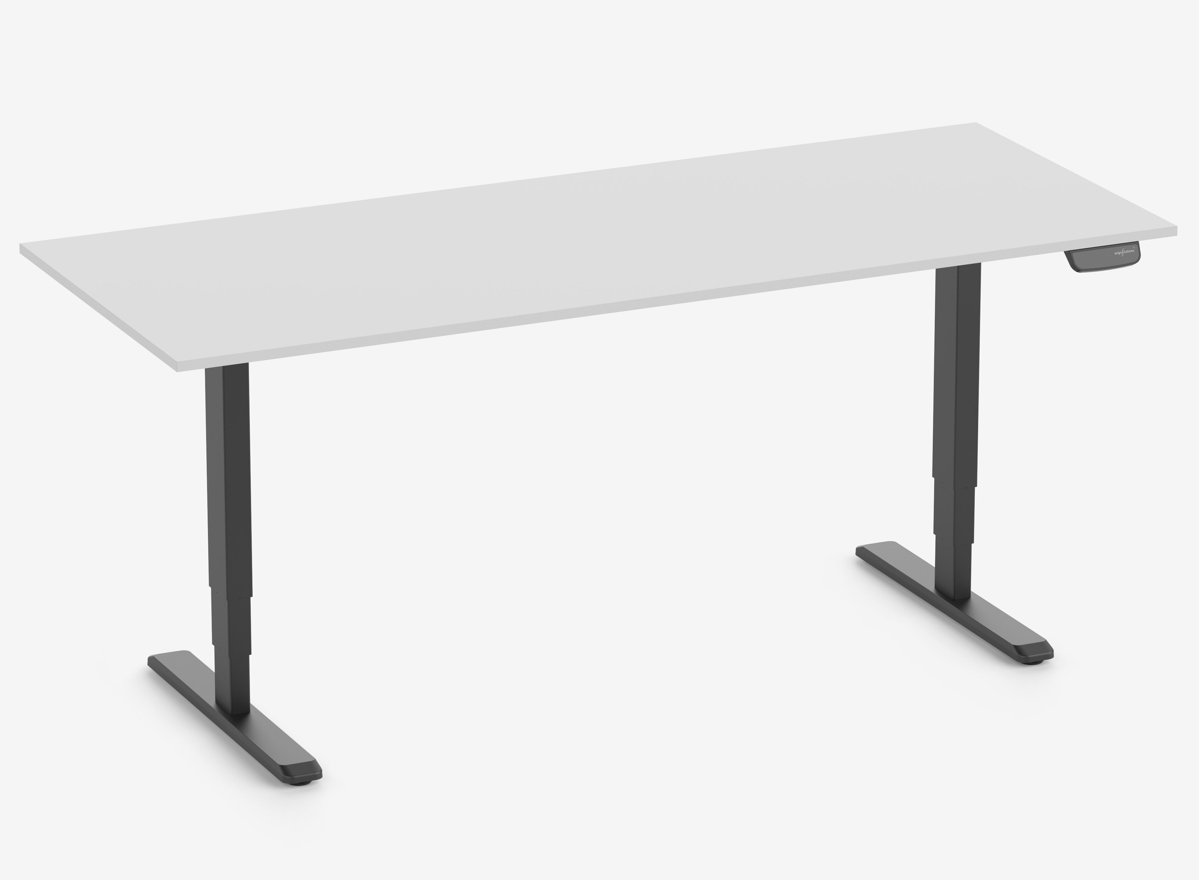 PRIMUS Schreibtisch XL Schwarz 260x90 Lichtgrau