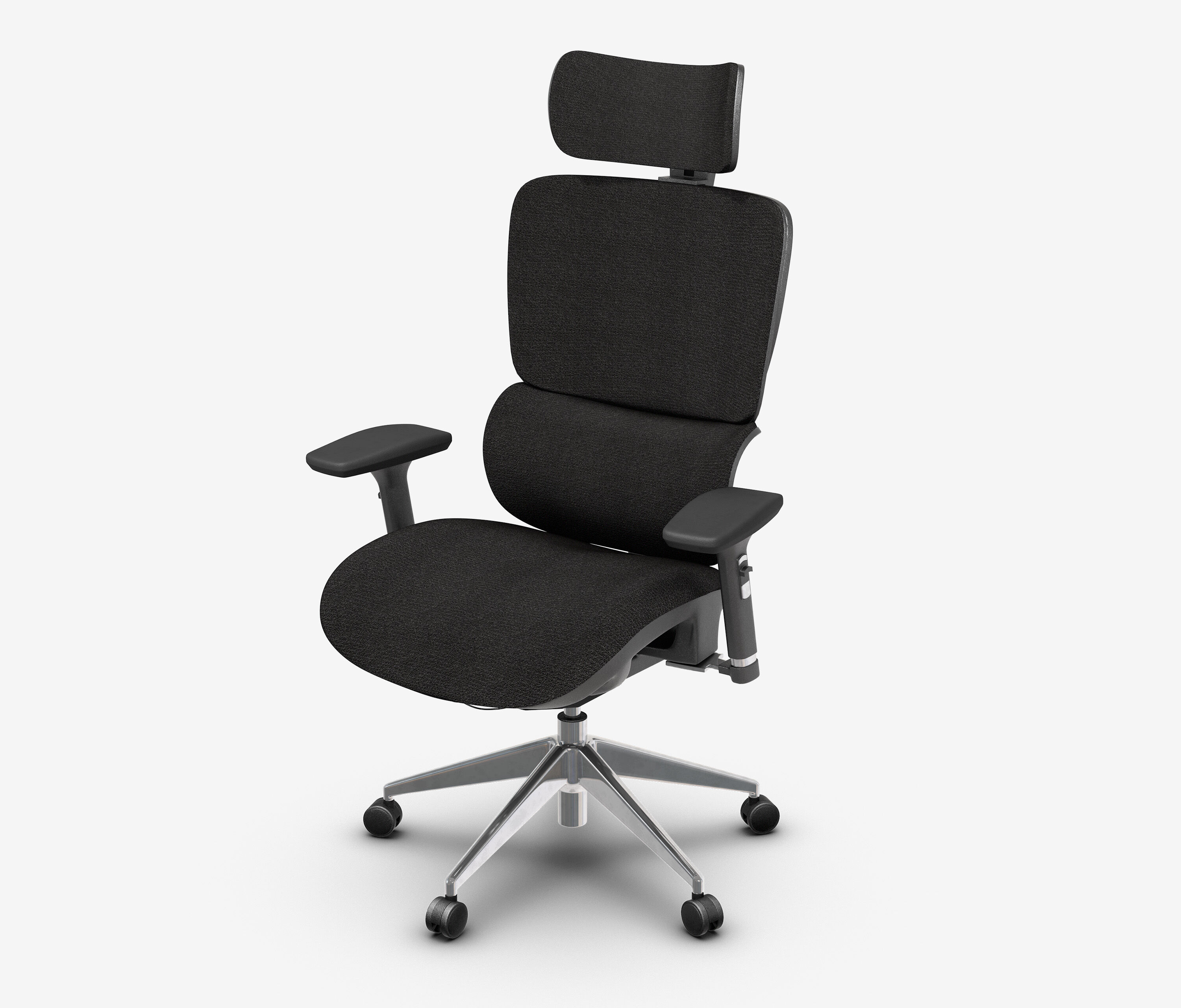 Bürodrehstuhl Senta FX Polster Niedrig Schwarz Silber