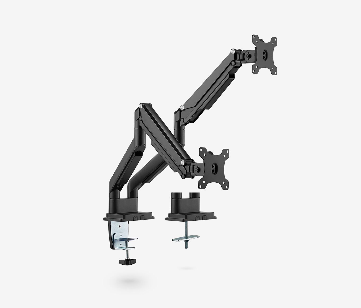 Dual Gasdruck Monitorarm - schwarz