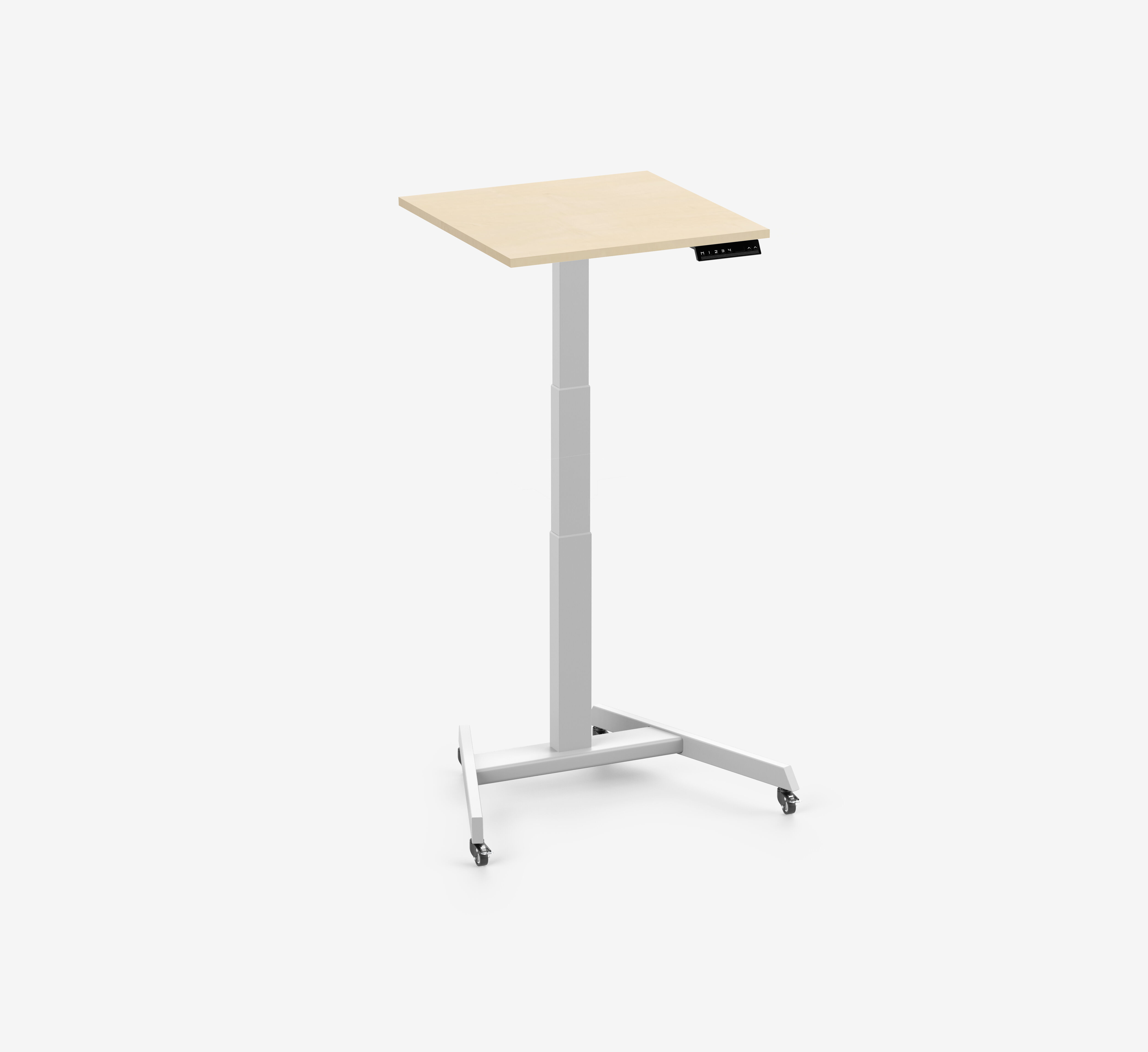 FOKUS Single Schreibtisch Weiß Birke 60x60