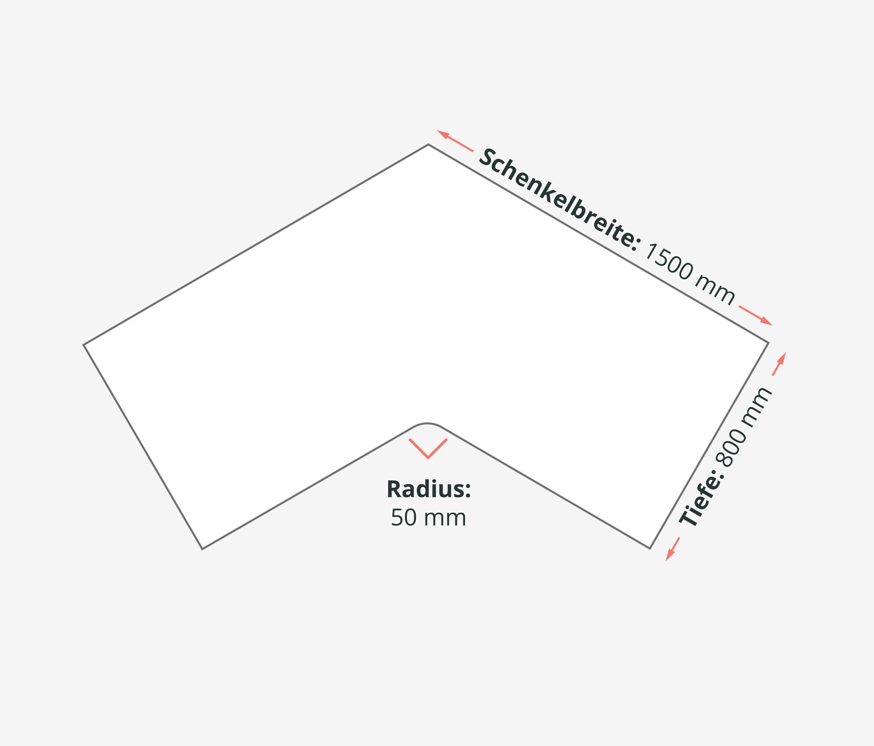 PRIMUS Winkelschreibtisch, Gestell Weiß, Tischplatte  1500 x 800 x 25 mm Birke