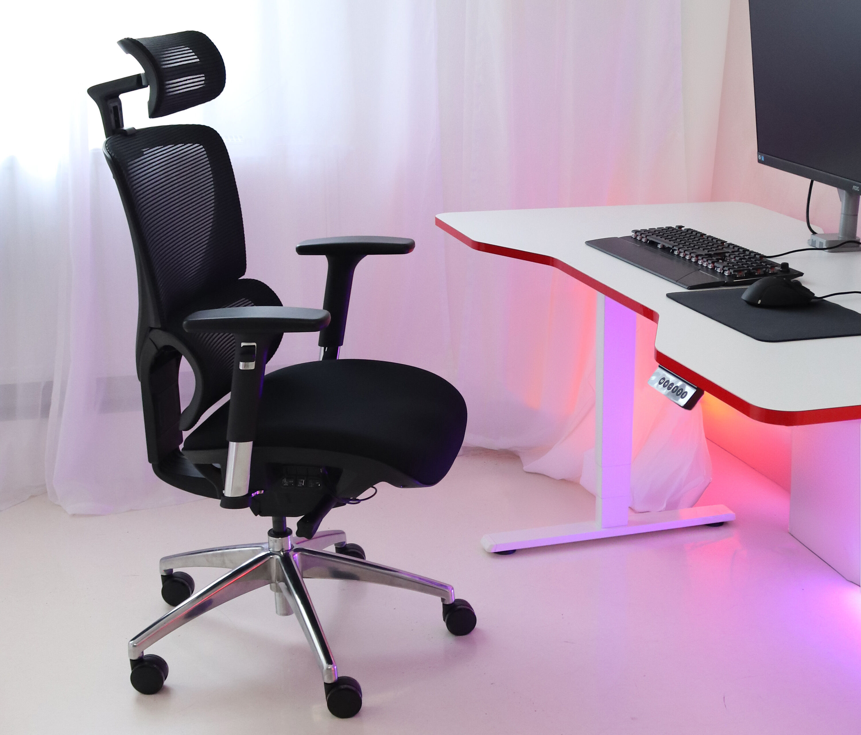 Bürodrehstuhl SENTA FX Hoch Grau Silber