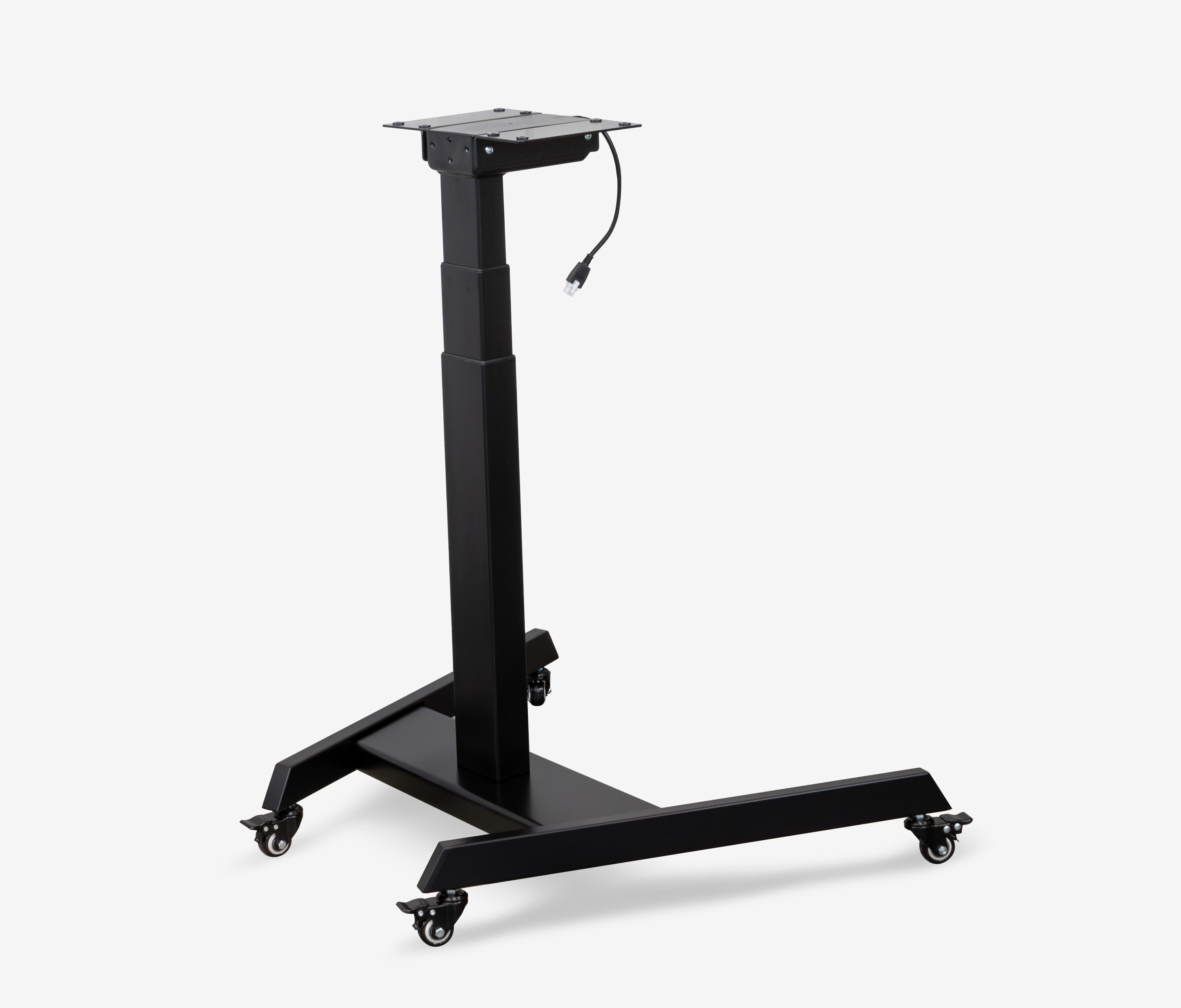 FOKUS Single Schreibtisch Schwarz Lichtgrau 60x60