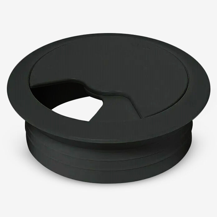 Bohrung 80 mm; Position: rechts; Abdeckung: schwarz;