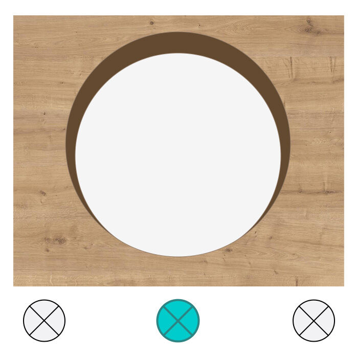 Bohrung 80 mm; Position: Mitte;