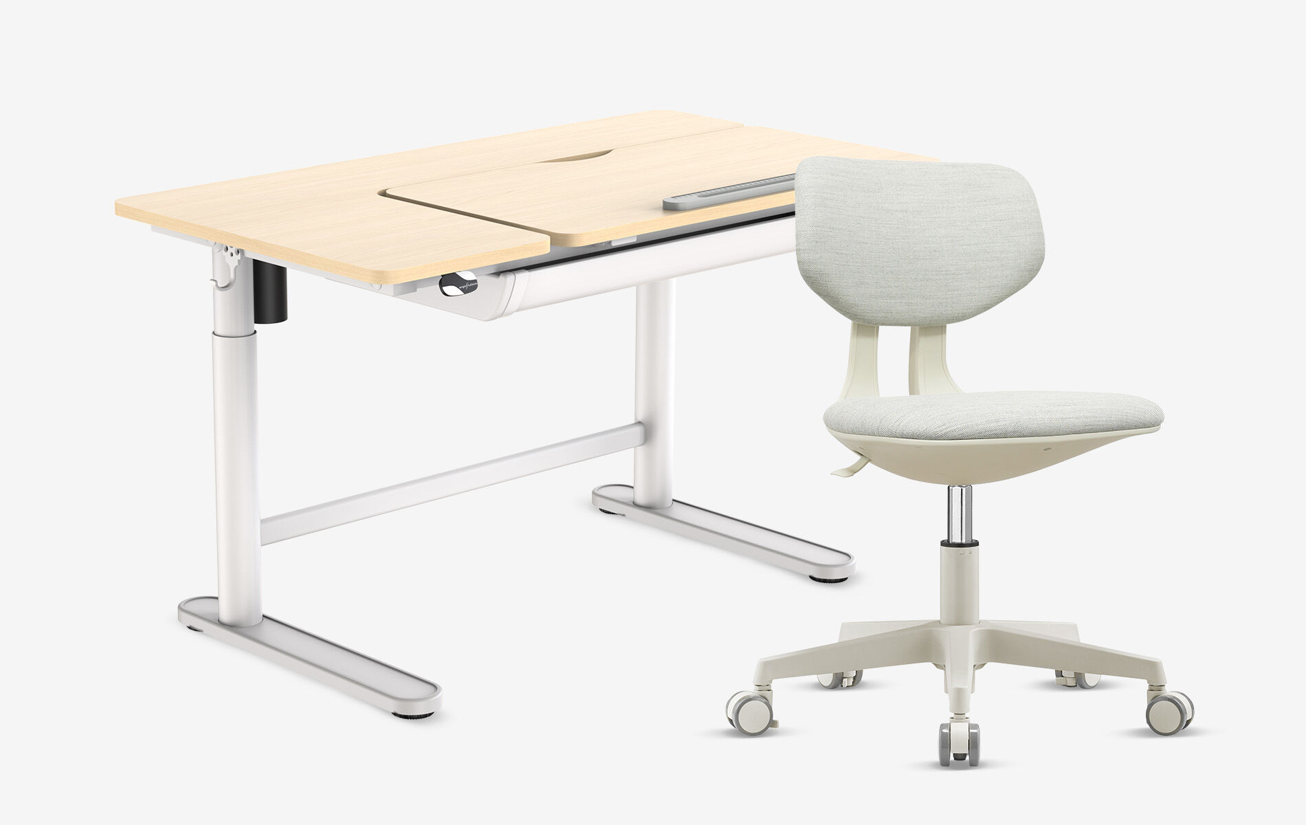 Elektrischer Kinderschreibtisch + Kinderschreibtischstuhl Set