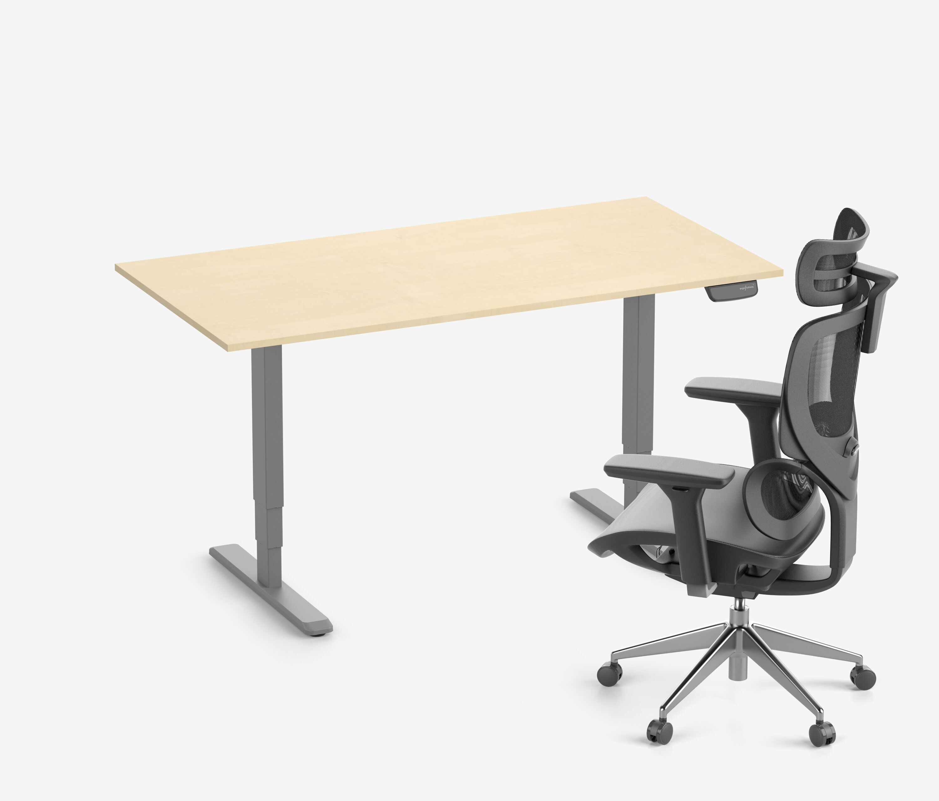 PRIMUS + Stuhl 140x80 Grau Birke