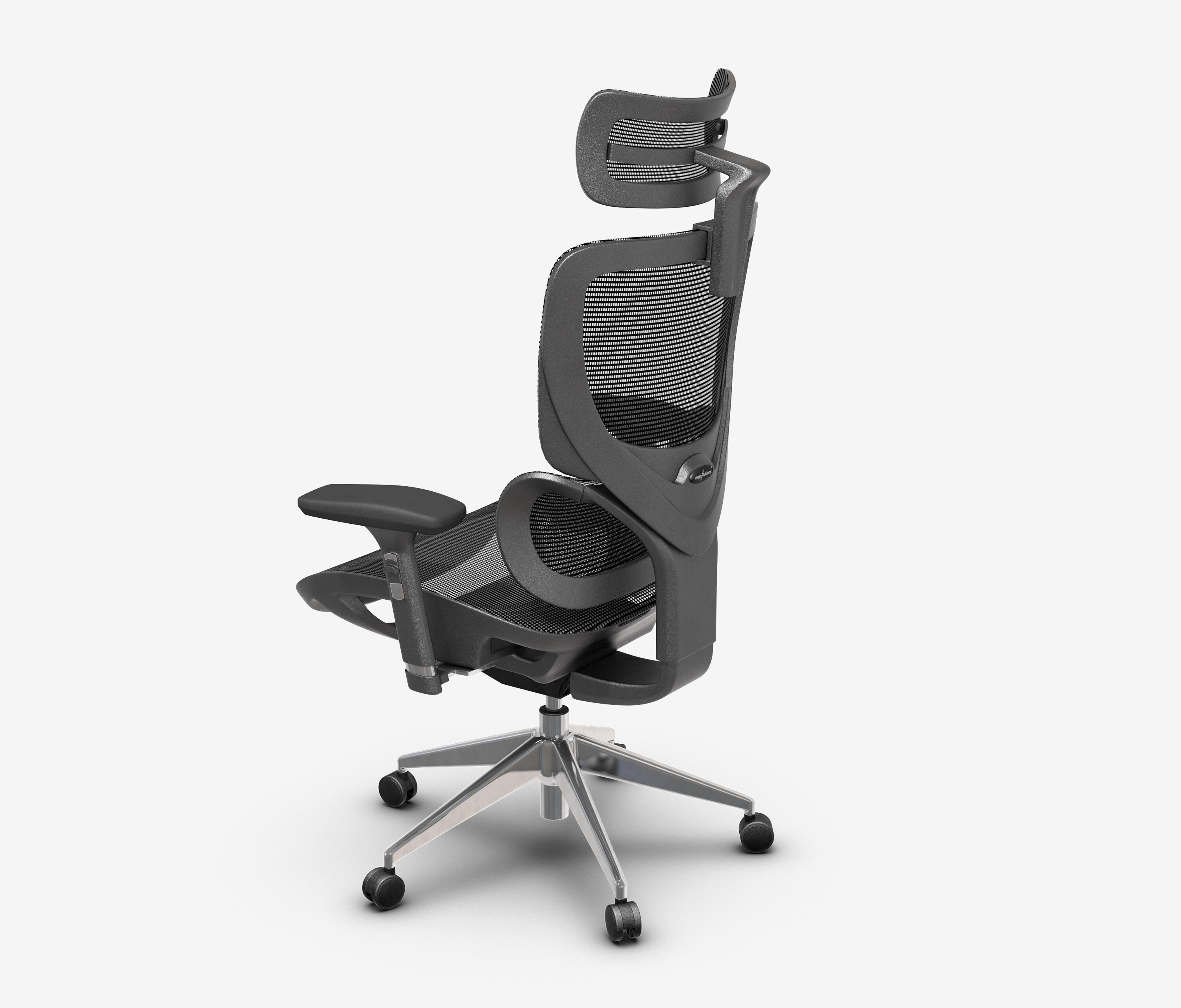 Bürodrehstuhl SENTA FX Mesh Niedrig Schwarz Silber