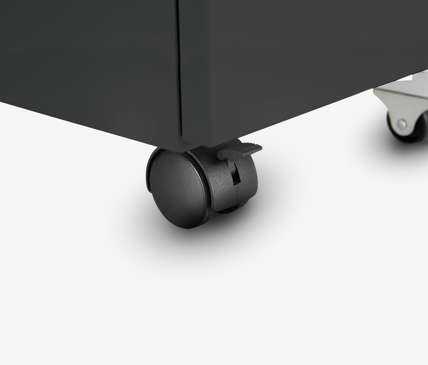 Metallrollcontainer Schwarz Eiche