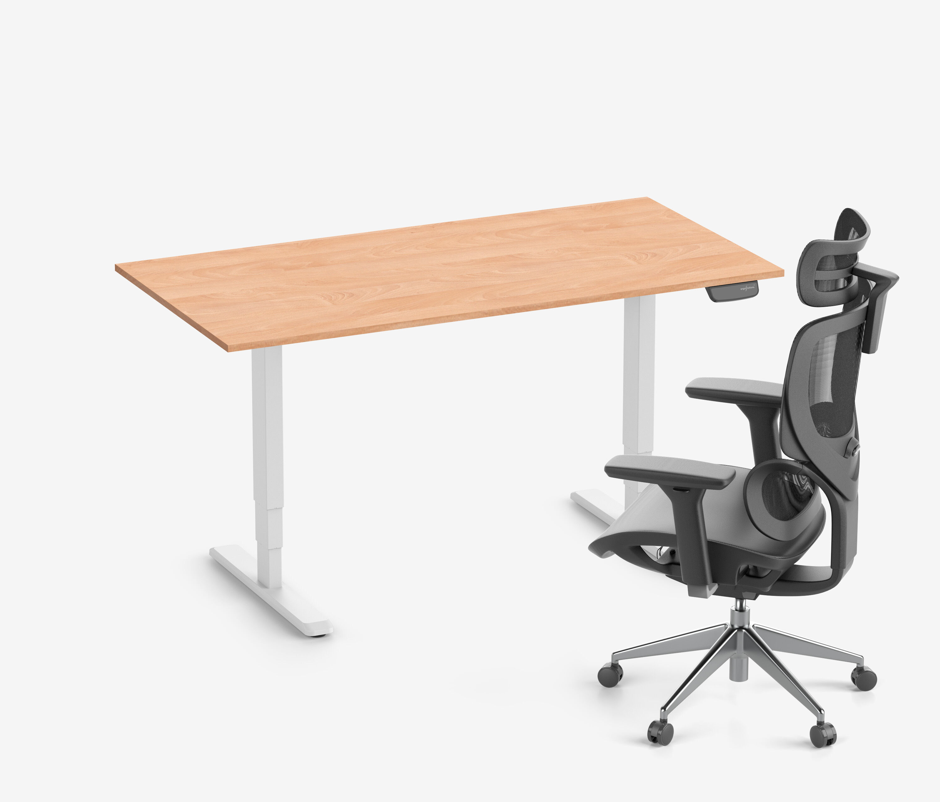 PRIMUS + Stuhl Weiß 140x80 Buche