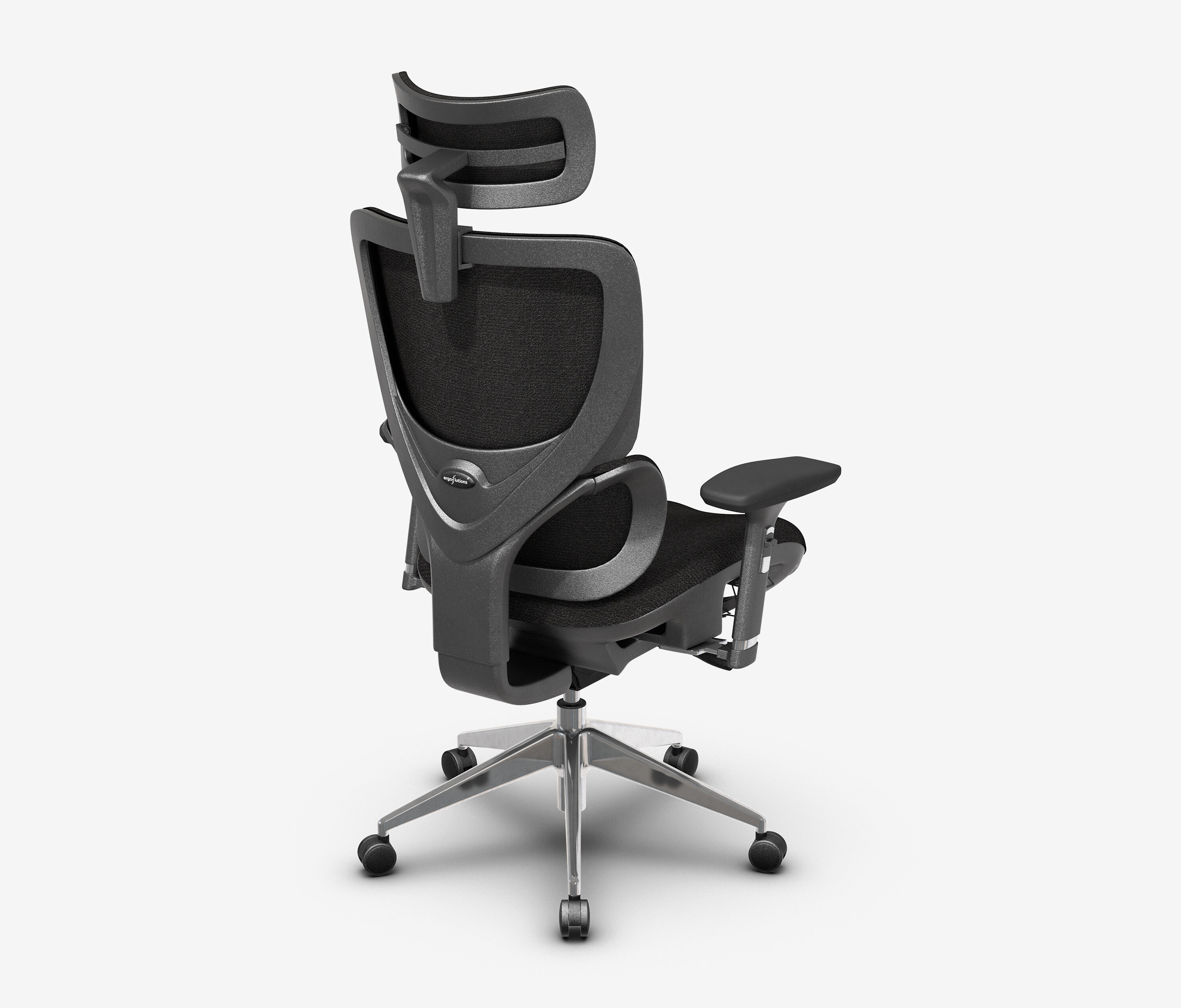 Bürodrehstuhl Senta FX Polster Niedrig Schwarz Silber