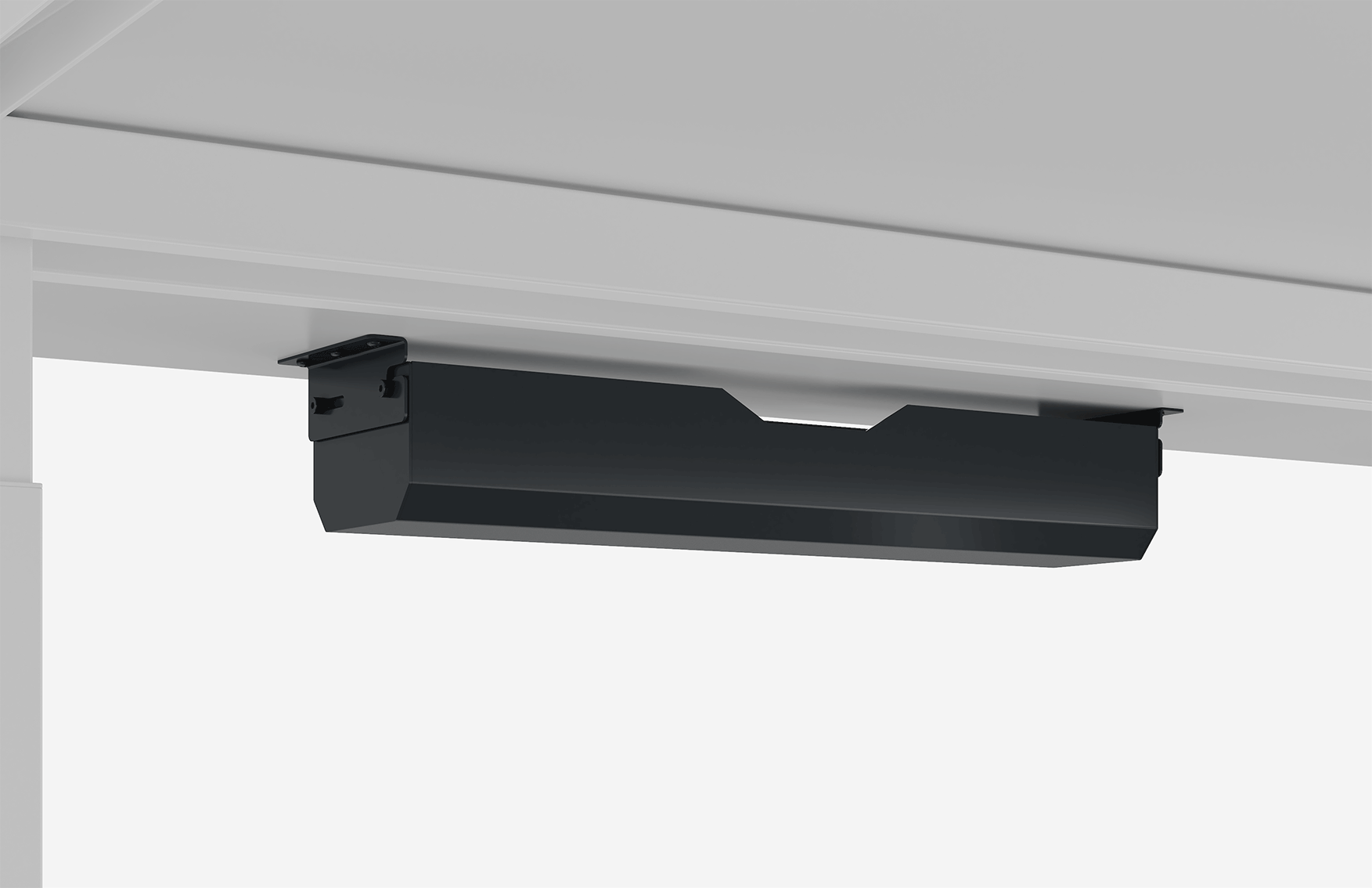 Kabelwanne Schwarz ohne integrierte Steckdose