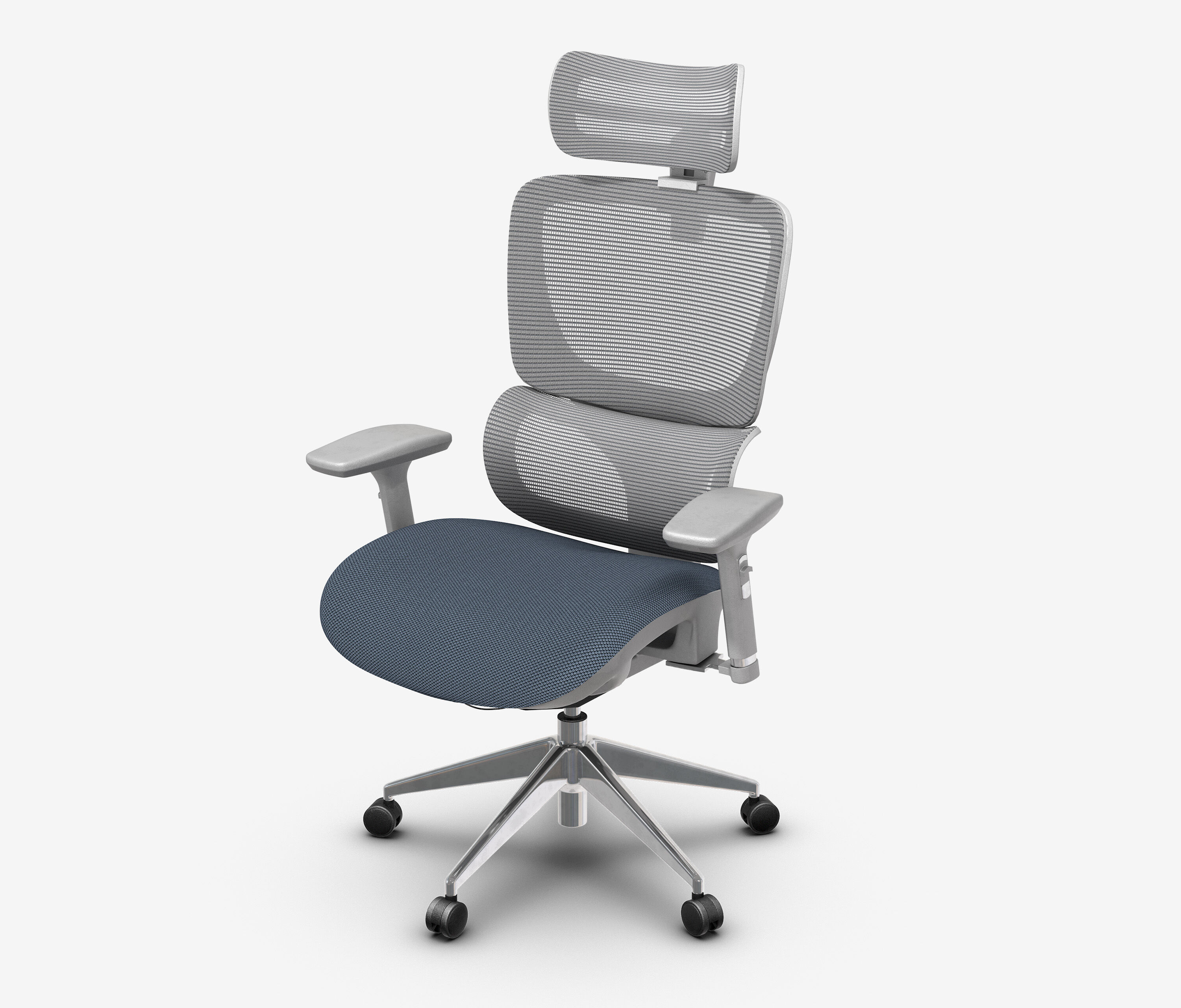 Bürodrehstuhl SENTA FX Niedrig Grau Silber