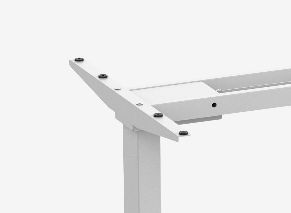 FOKUS Gamingschreibtisch Weiß 140x80 Rechteck Sundown