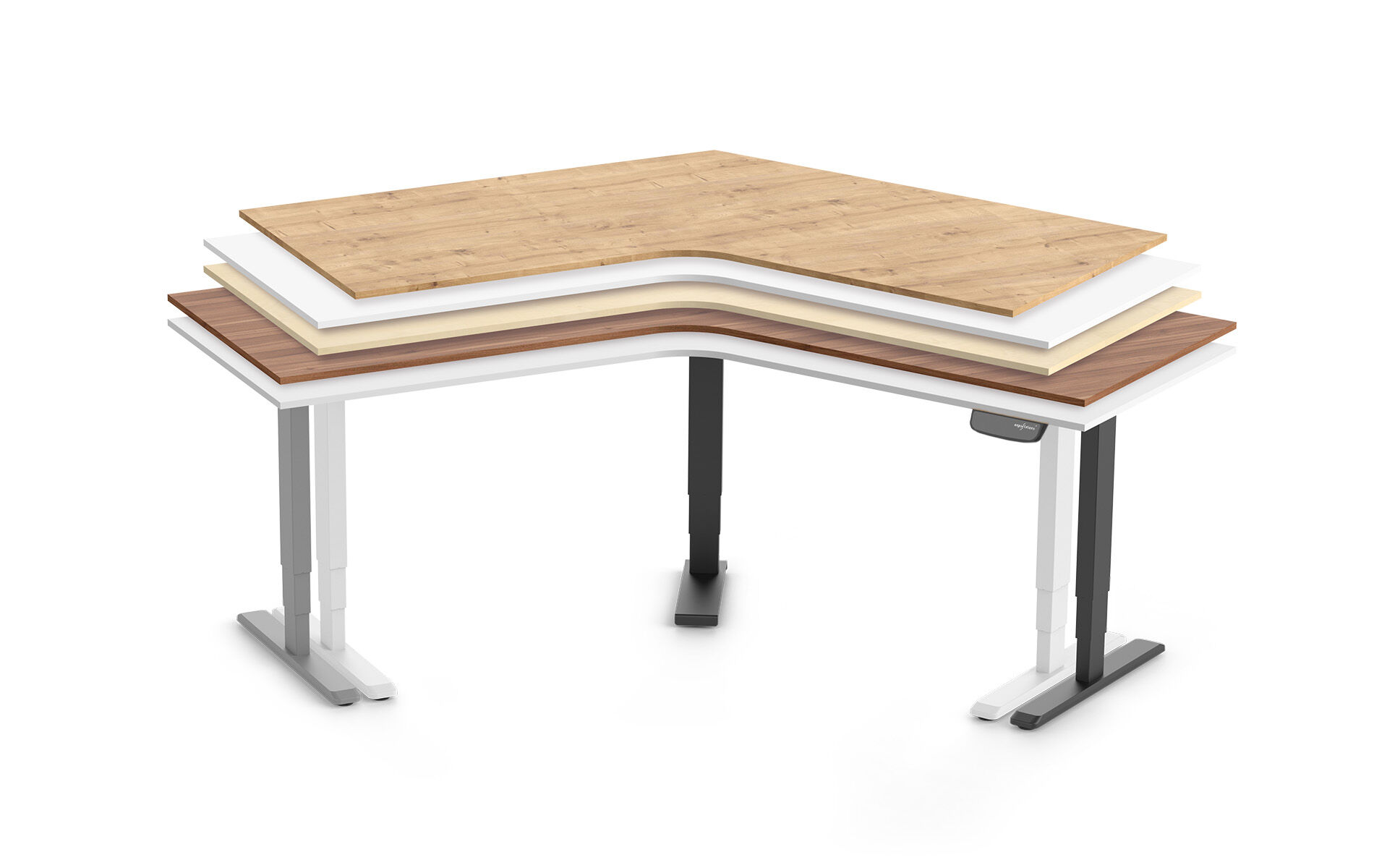 PRIMUS WINKELSCHREIBTISCH– IN 54 VARIANTEN VERFÜBAR