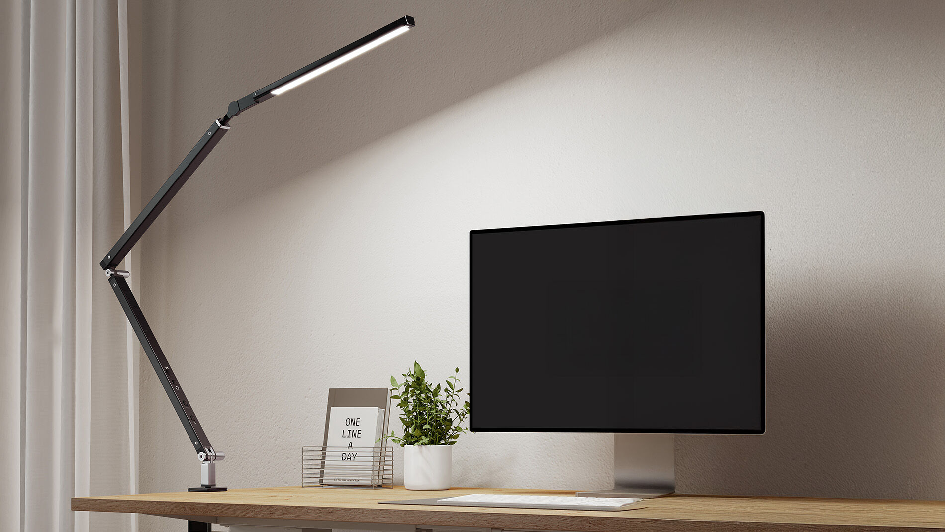 Schreibtischlampe mit Klemme und Standfuß #30