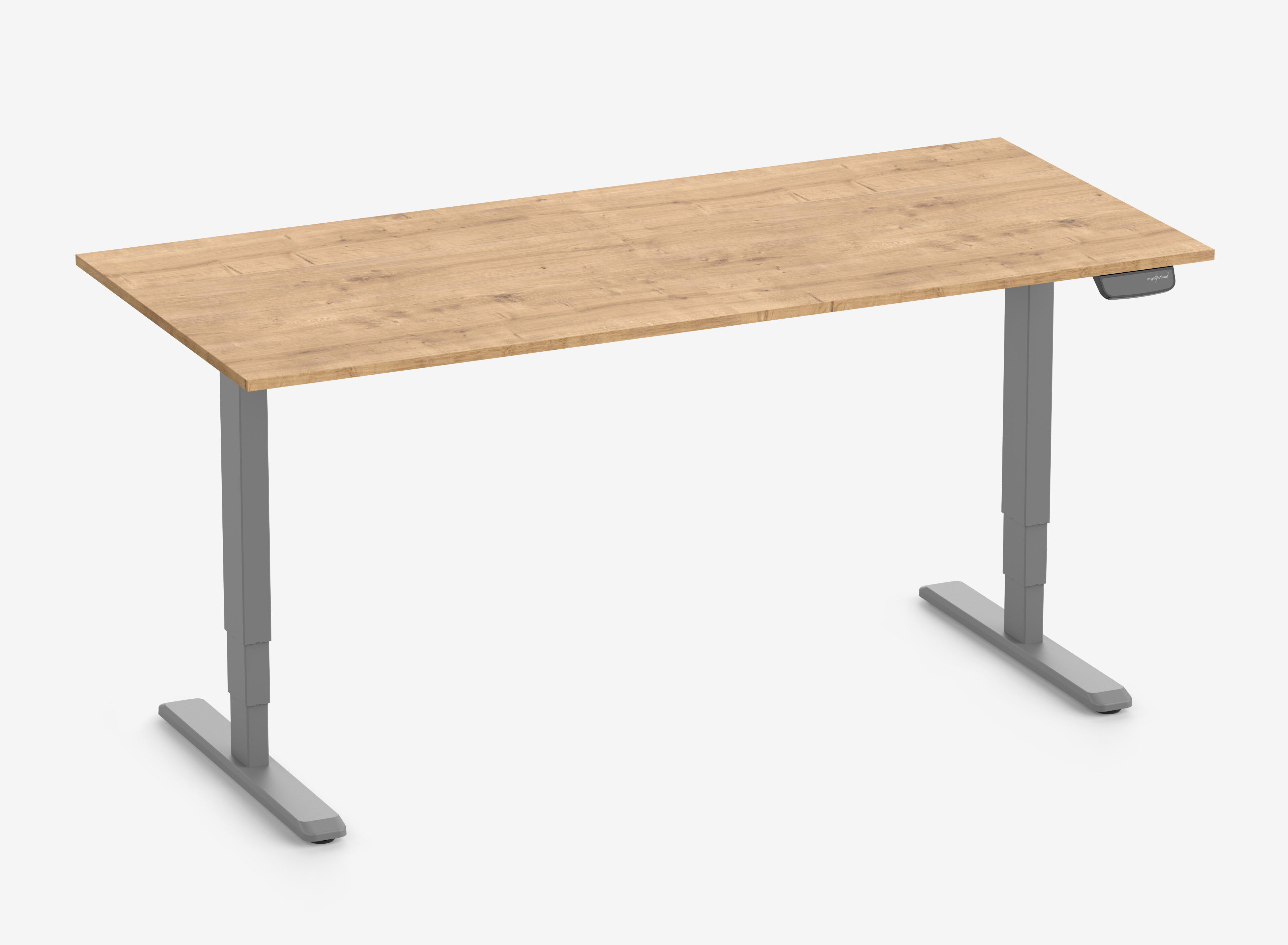 PRIMUS Schreibtisch XL Grau 240x80 Eiche