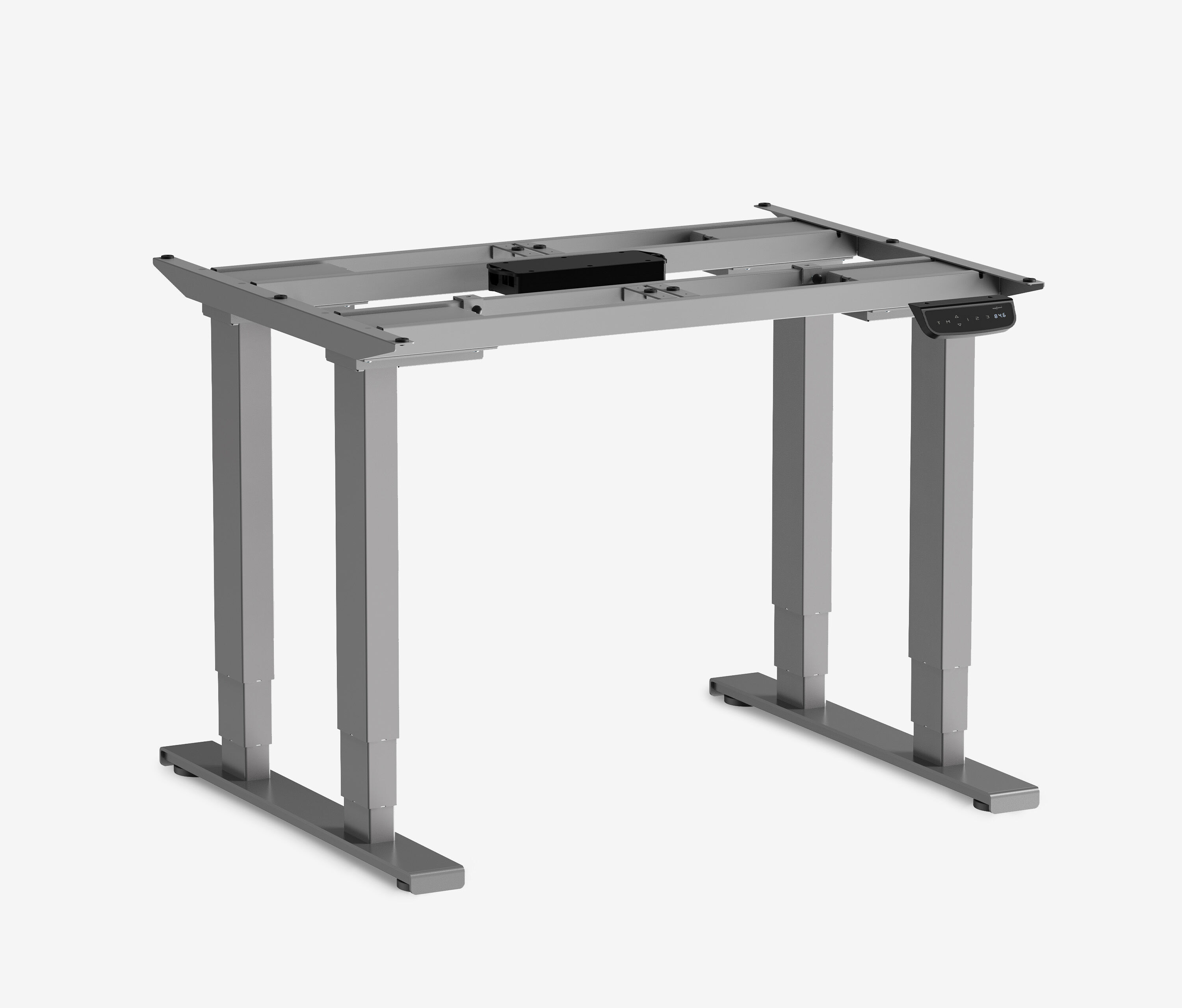 PRIMUS Schwerlasttisch, 1600 x 800 mm Grau Buchen Echtholzplatte
