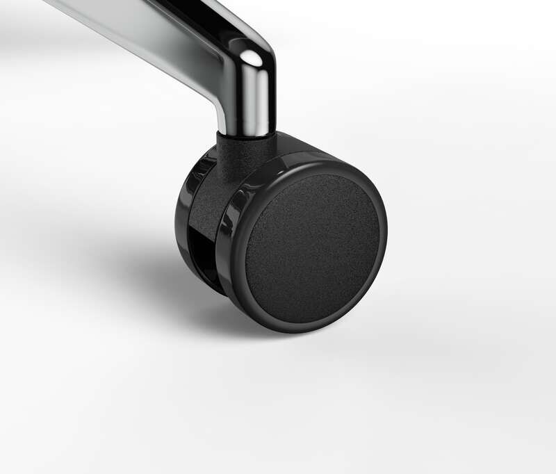 Bürodrehstuhl Senta FX Polster Niedrig Schwarz Silber