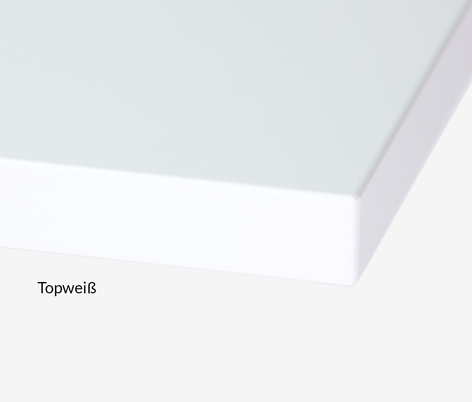 Rechthoekig tafelblad Melamine decor Wit, 1200 x 700 x 25 mm