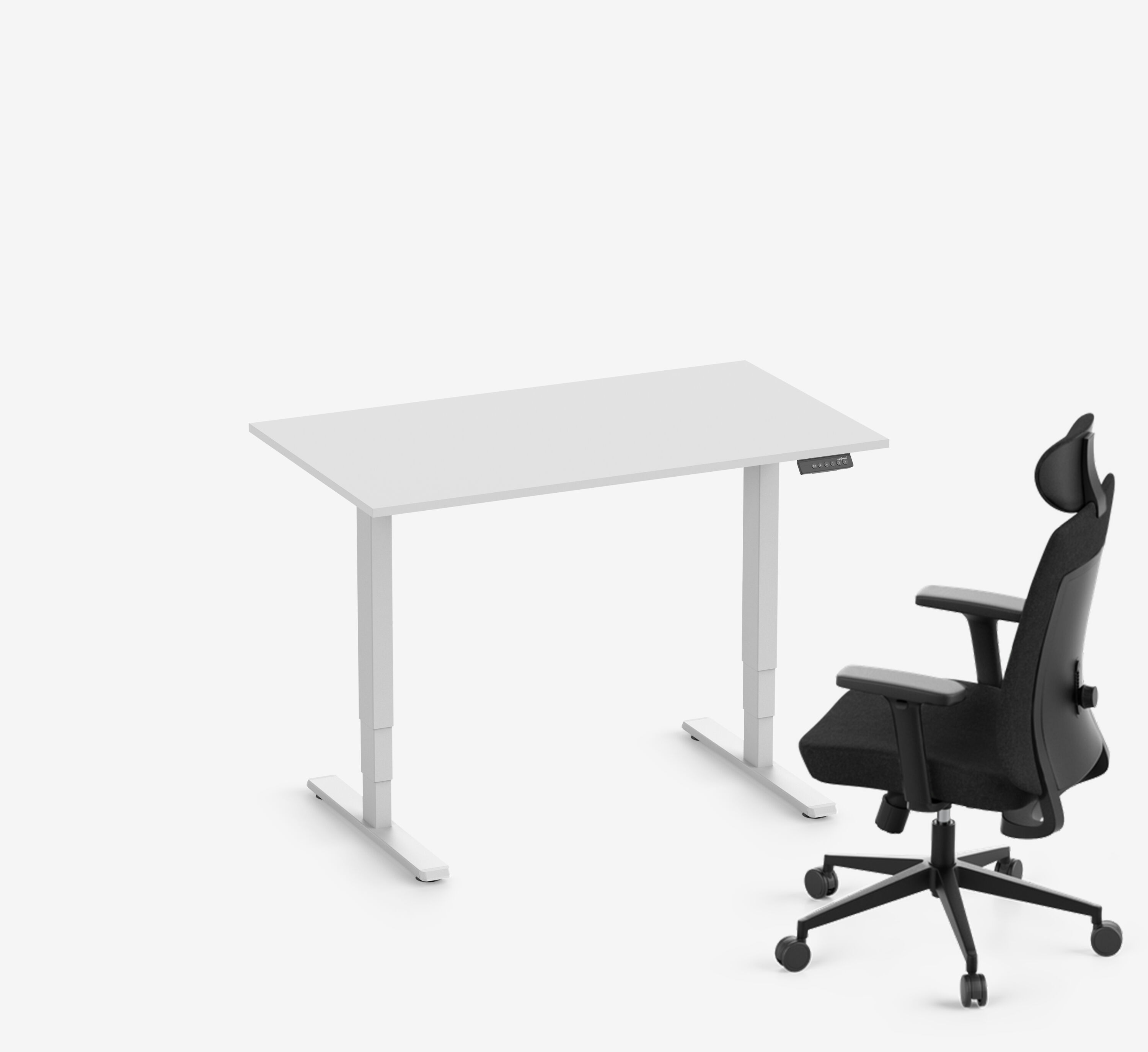FOKUS + Stoel VITA Wit Lichtgrijs Hoog 1200 x 70 x 19 mm