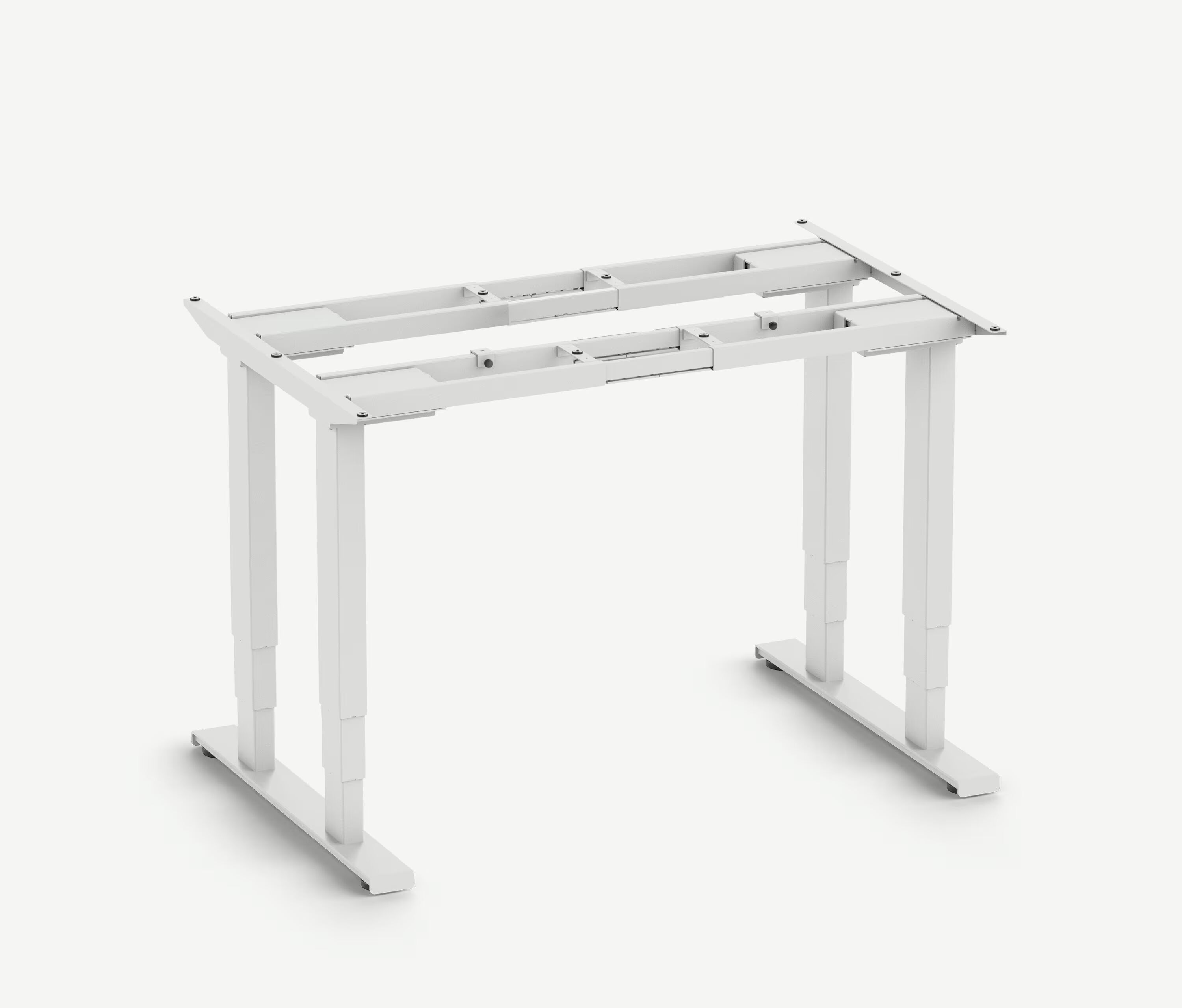 Zware tafel met melamineblad, 160x80 Eiken Wit