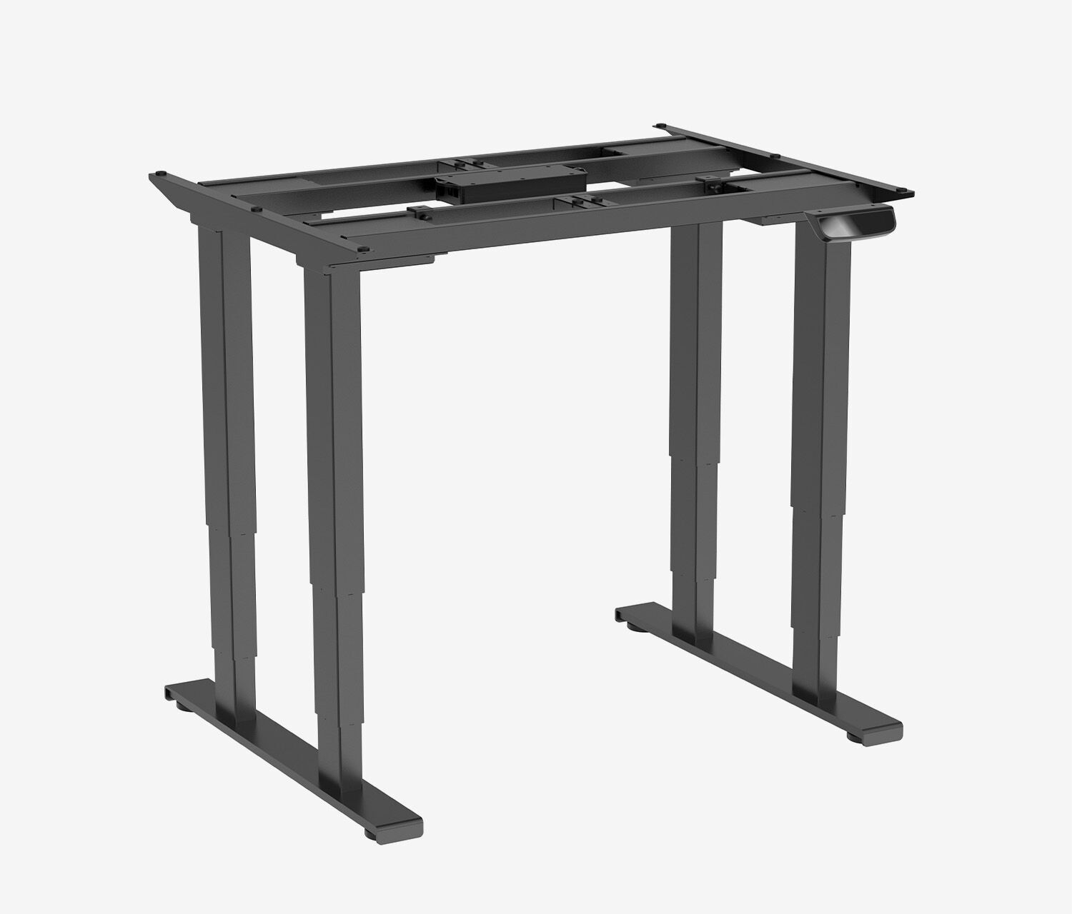 PRIMUS Schwerlasttisch, 2500 x 1000 mm Schwarz Buchen Echtholzplatte