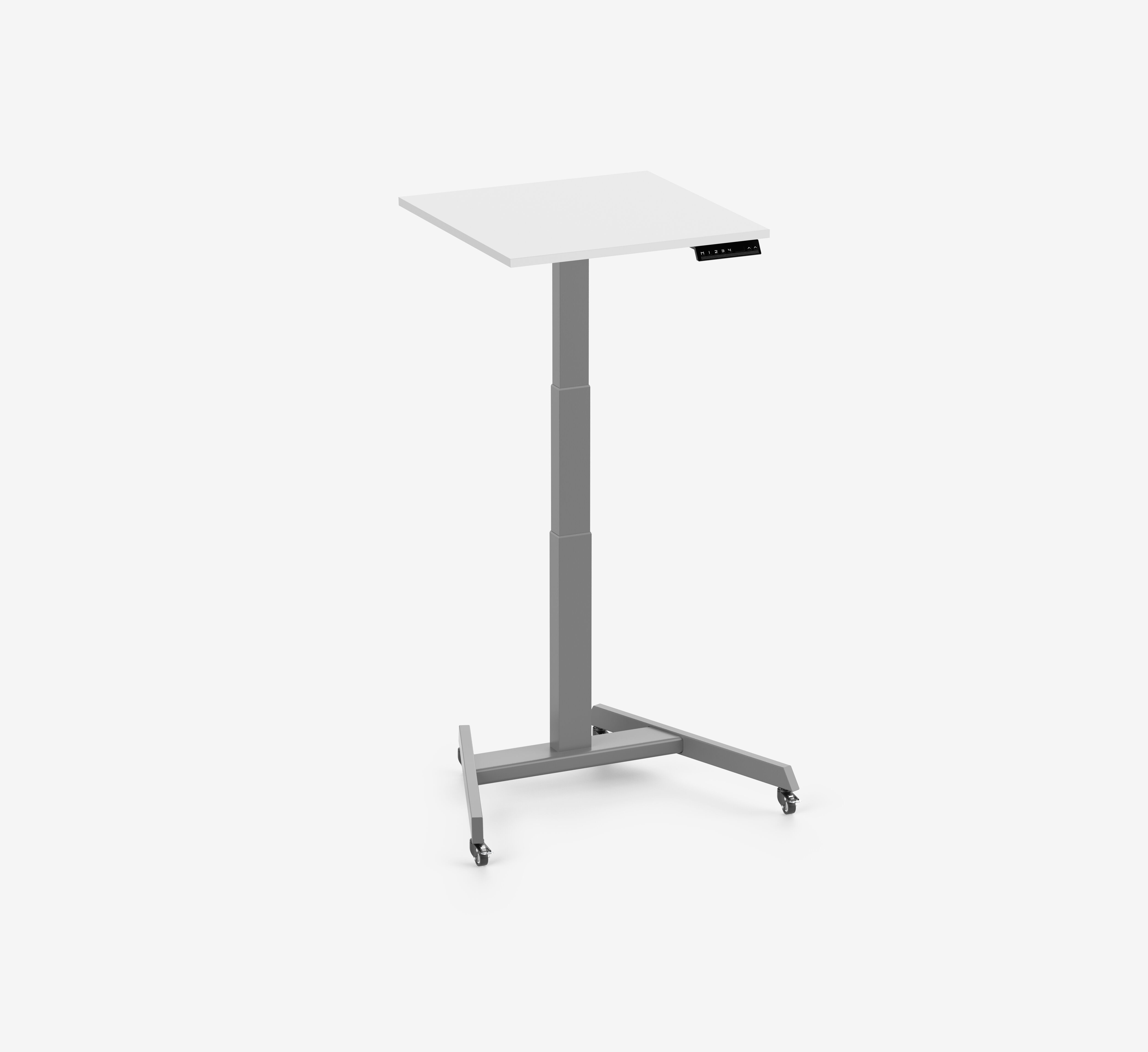 FOKUS Single Schreibtisch Grau Lichtgrau 60x60