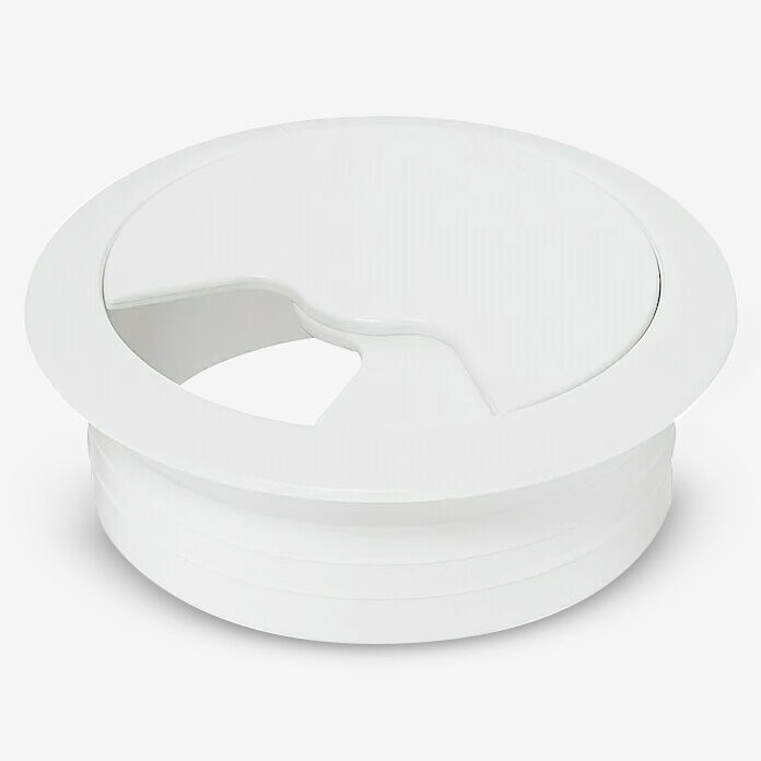 Bohrung 60 mm; Position: rechts; Abdeckung: weiß;