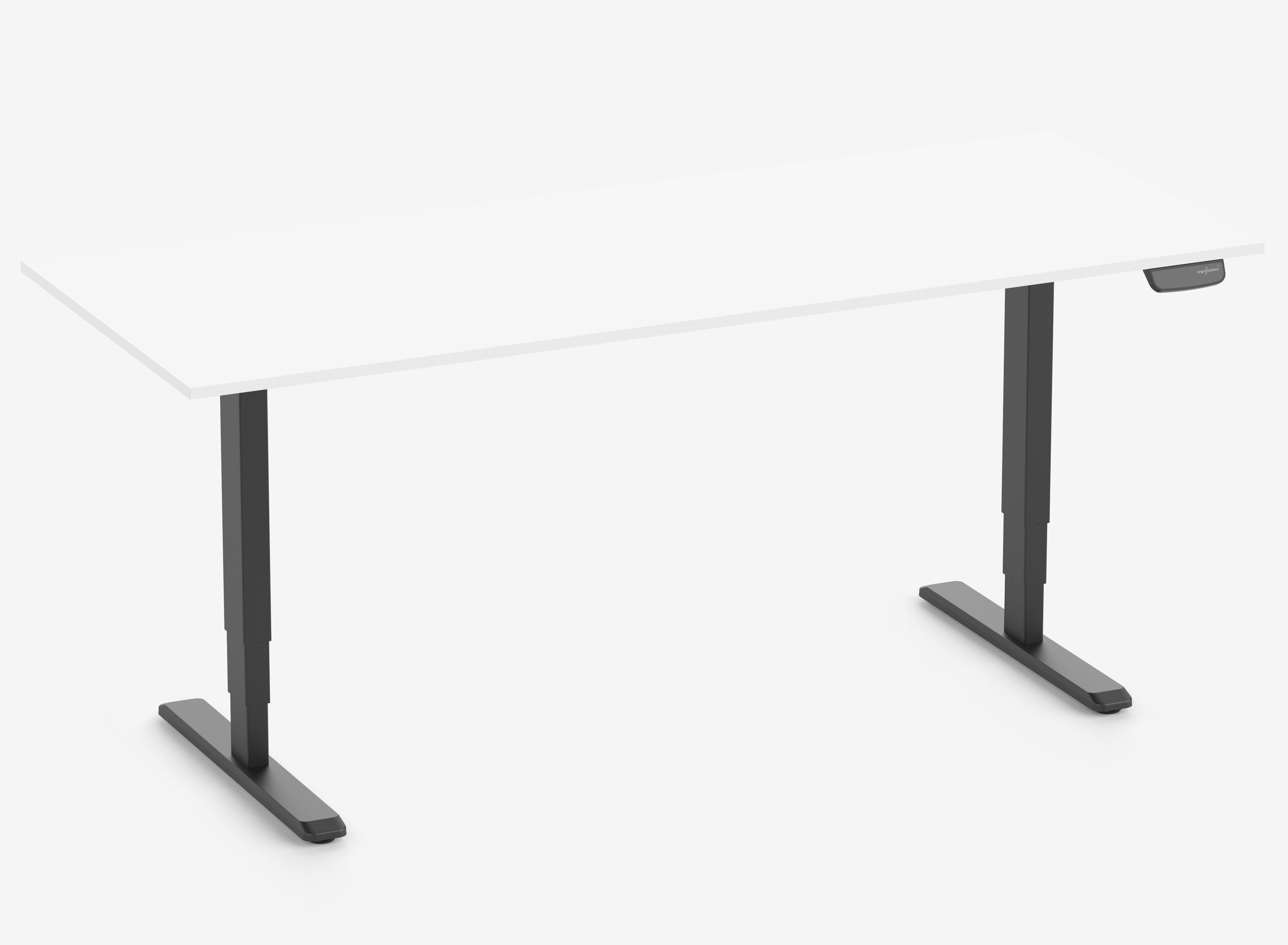 PRIMUS Schreibtisch XL Schwarz 260x90 Topweiß