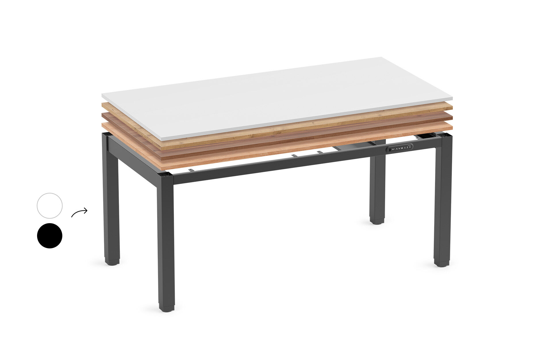 PRIMUS 4-BEIN TISCH ERHÄLTLICH IN 72 VARIANTEN