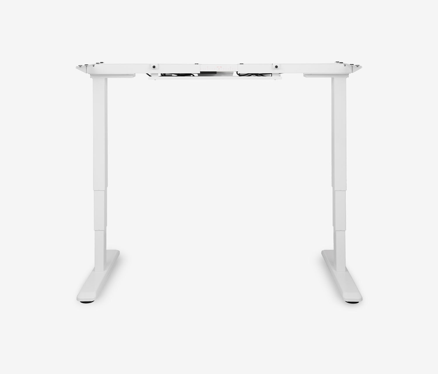 PRIMUS Freiformschreibtisch, Gestell Weiß 1800 x 800/1000 x 25 mm Nussbaum, Ausführung Rechts