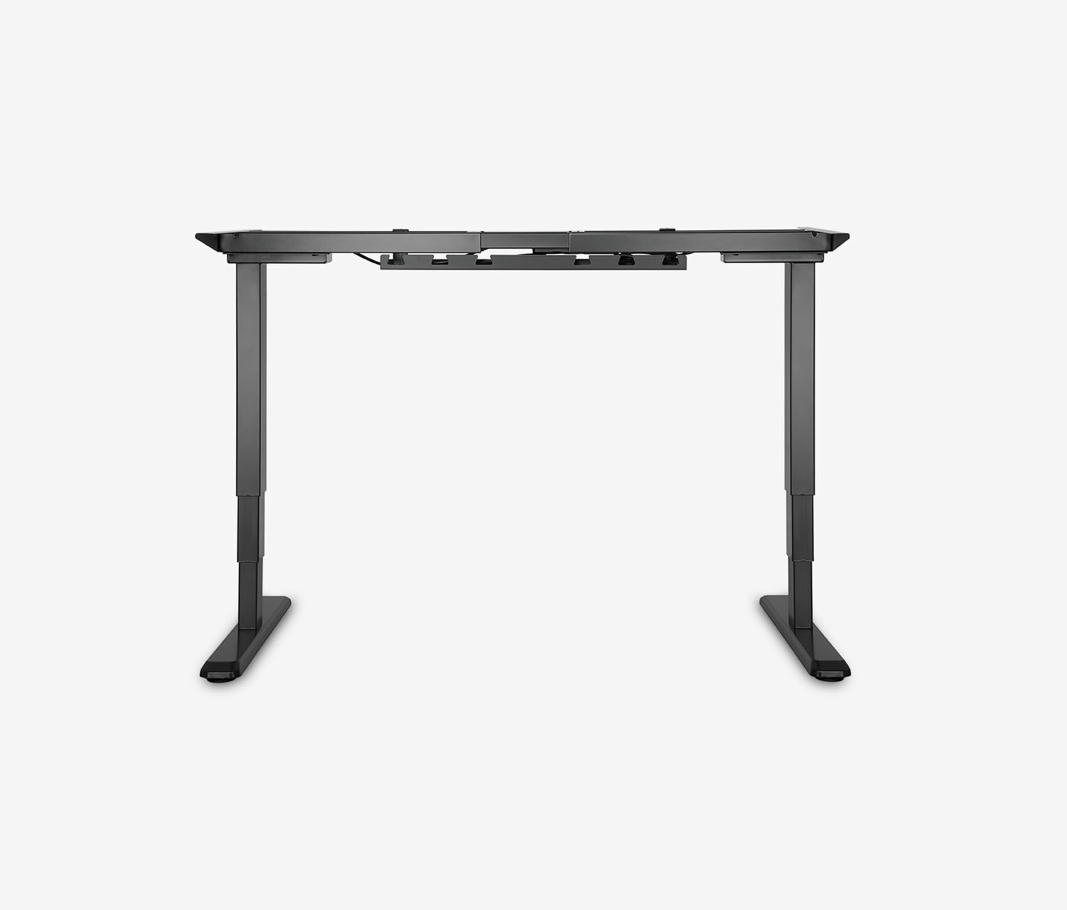 PRIMUS Freiformschreibtisch, Gestell Schwarz, Tischplatte 1800 x 800/1000 x 25 mm Eiche, Ausführung Links