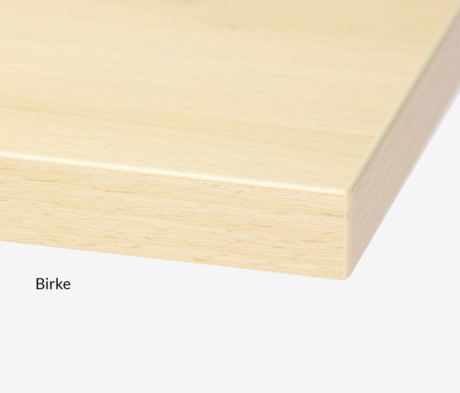 Rechteck Tischplatte Melamin Dekor Birke, 1200 x 700 x 19 mm