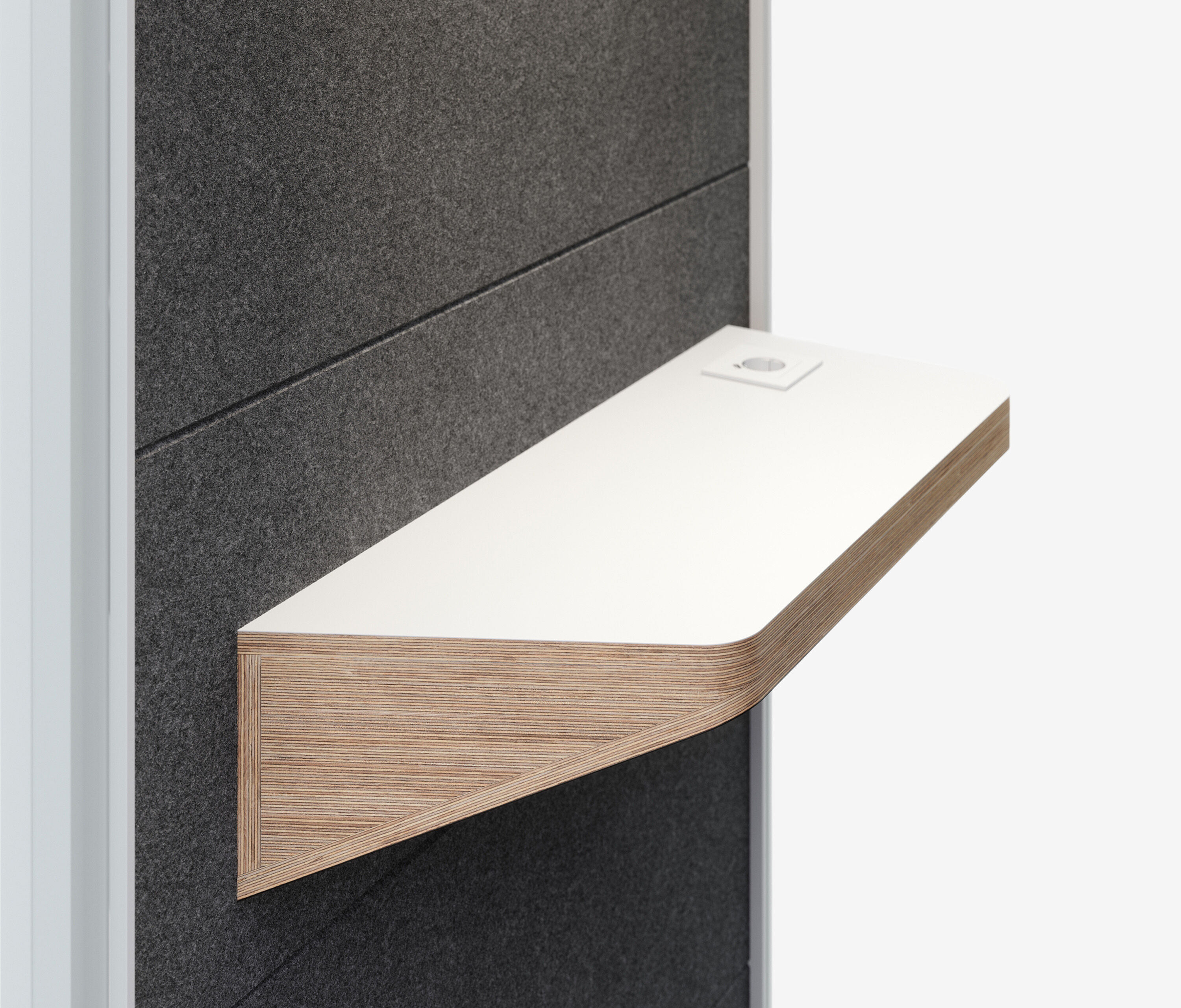 Telefonbox Single Anthrazit Schwarz Kaffee Standard