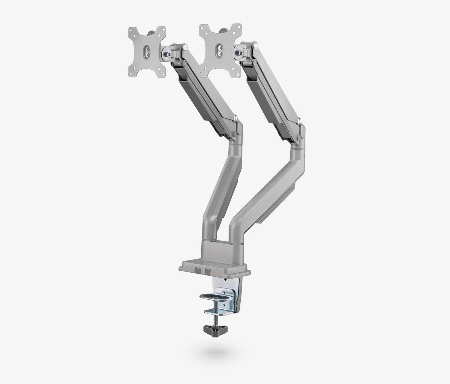 Dual Gasdruck Monitorarm - silber