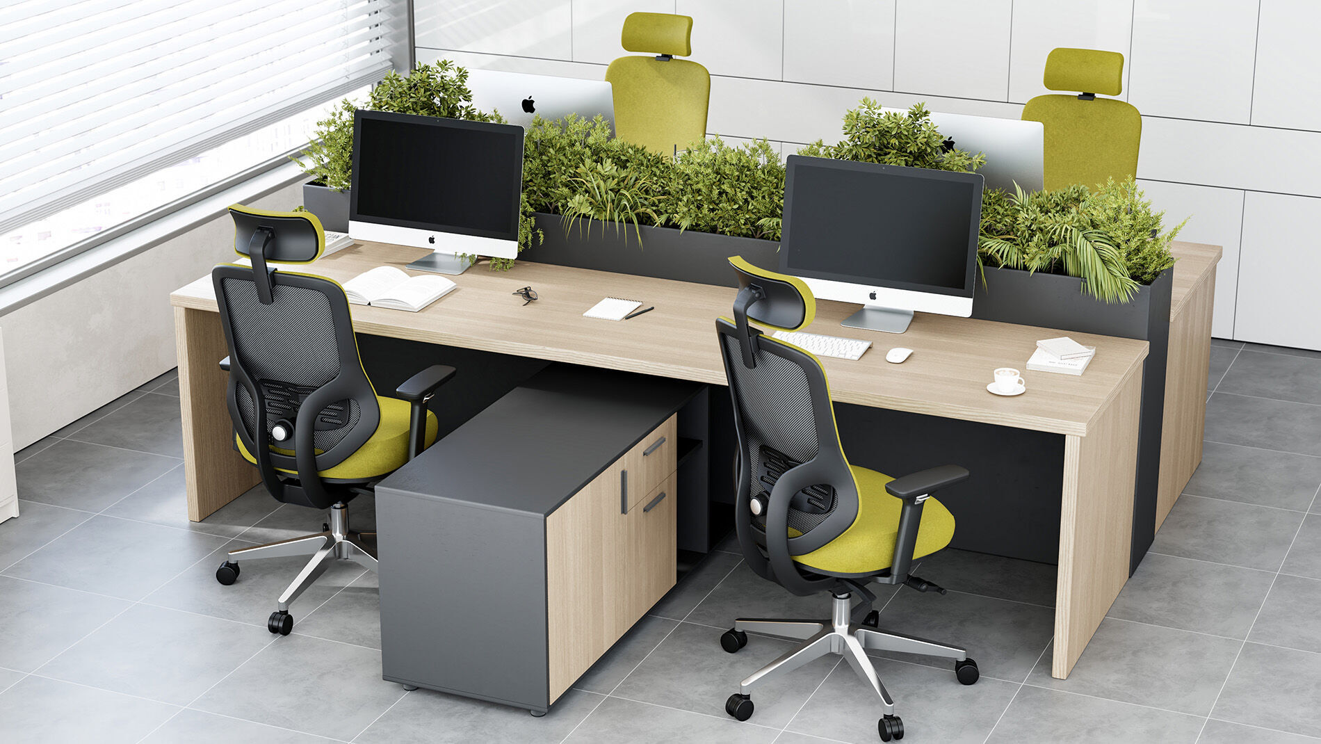 Bürodrehstuhl SENTA Grün Hoch