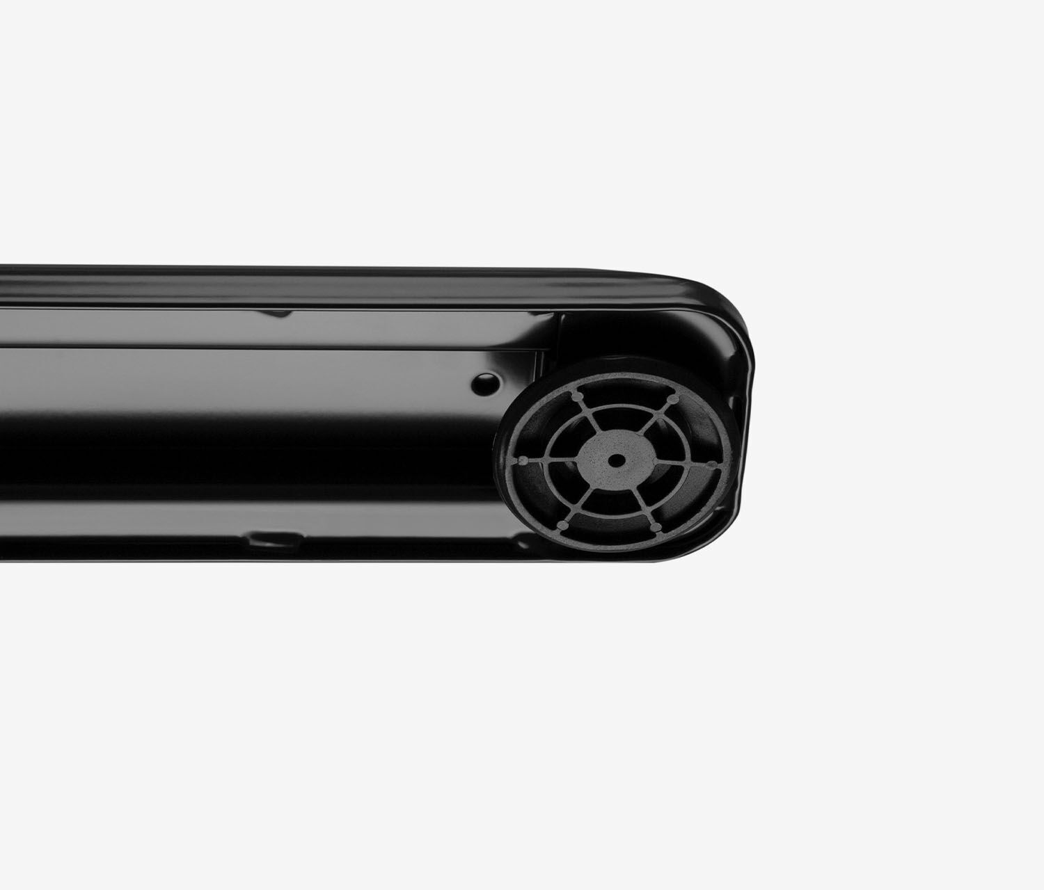 PRIMUS Freiformschreibtisch, Gestell Schwarz, Tischplatte 2000 x 800/1000 x 25 mm Eiche, Ausführung Links