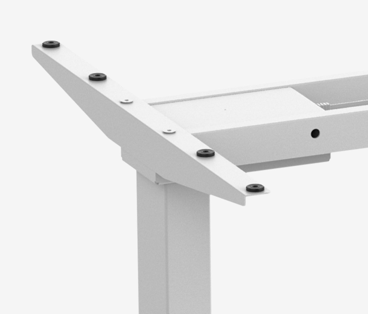 FOKUS + Stoel Wit Eiken Hoog 1200 x 70 x 19 mm