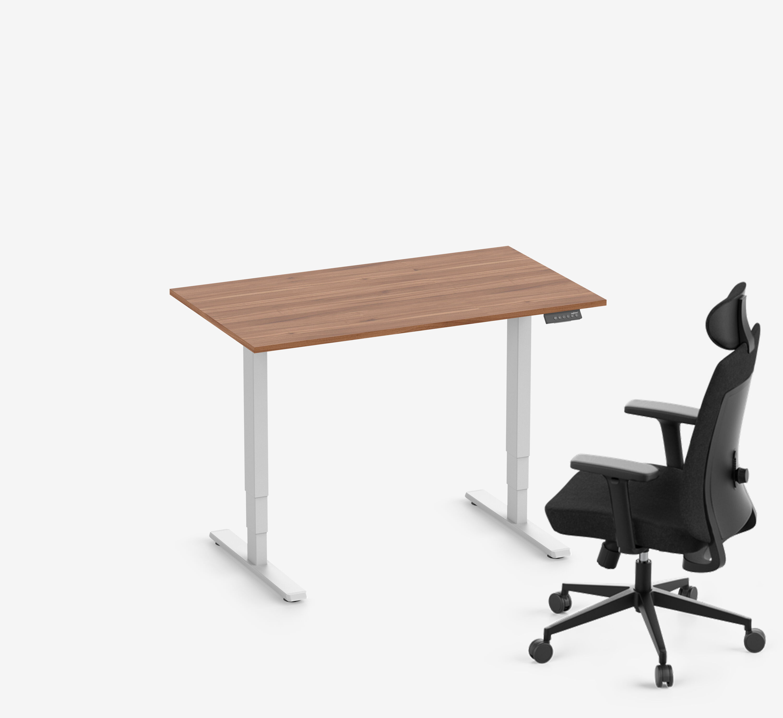 FOKUS + Stuhl VITA Weiß Nussbaum Normal 1200 x 70 x 19 mm